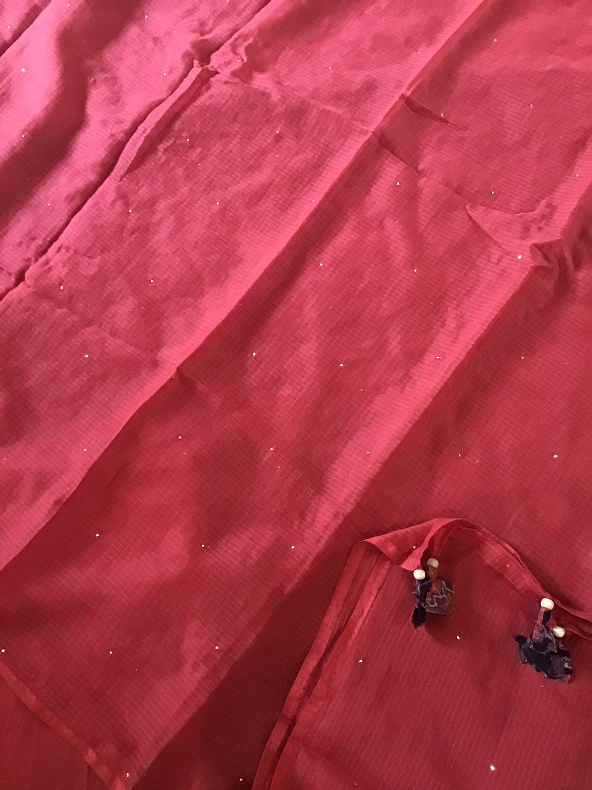 Pure Fine Rayon Cotton Printed Embroidered Suit - Black