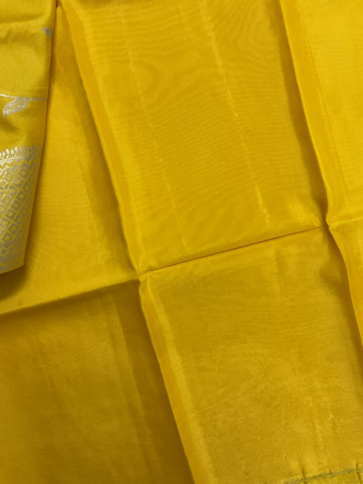 Soft Dola Silk Banarasi Weaved Suit - Yellow