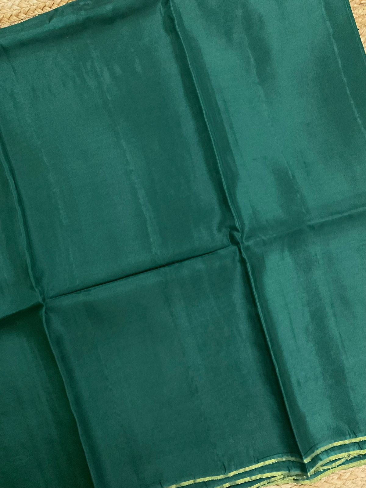 Soft Dola Silk Banarasi Weaved Suit - Green