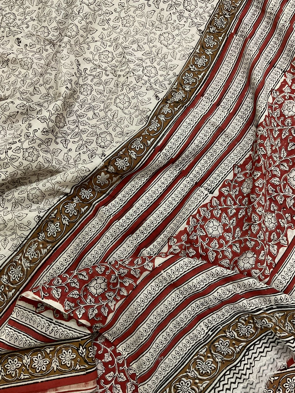 Pure Mul Cotton Printed Suit - Maroon