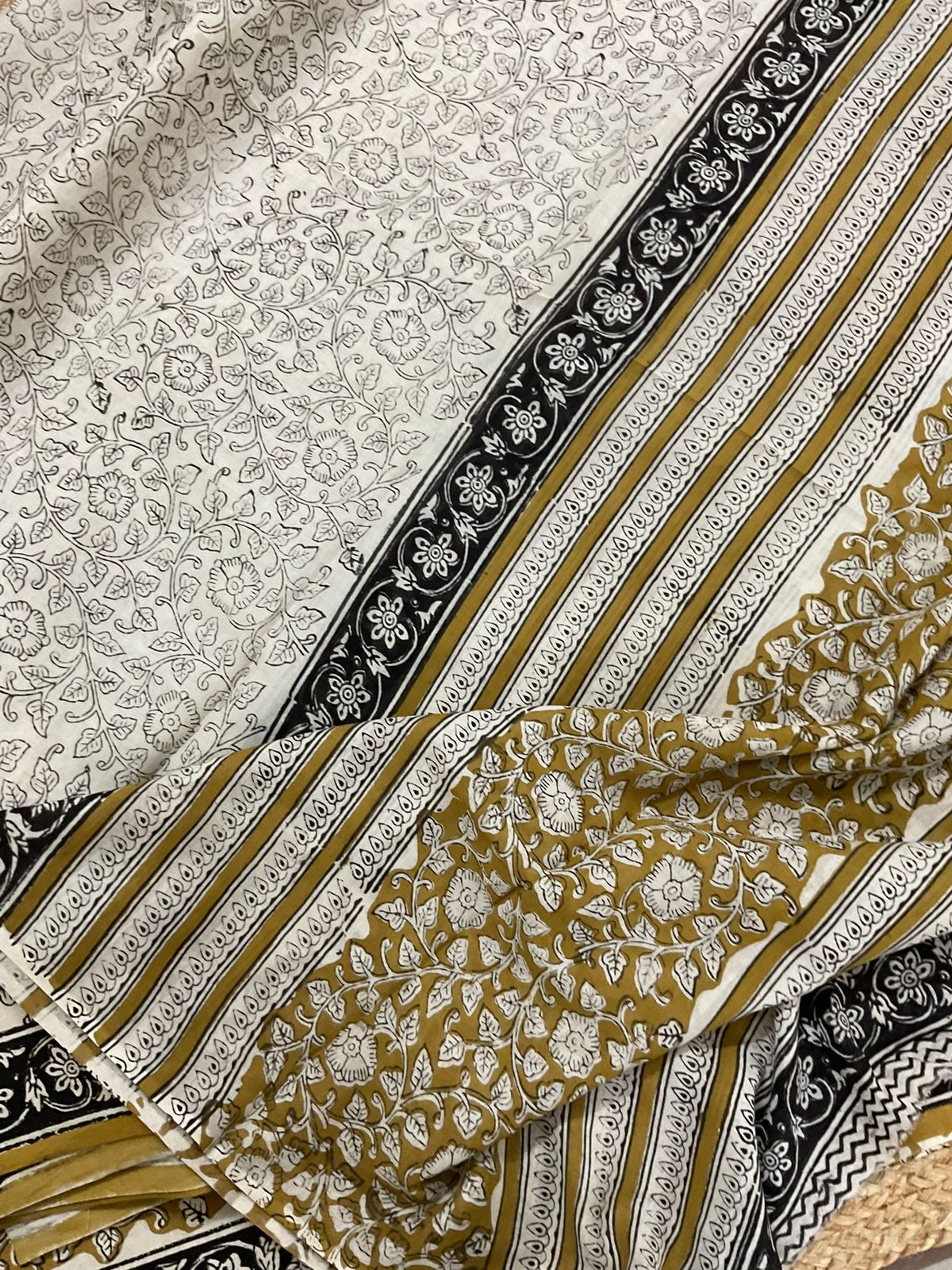 Pure Mul Cotton Printed Suit - Yellow