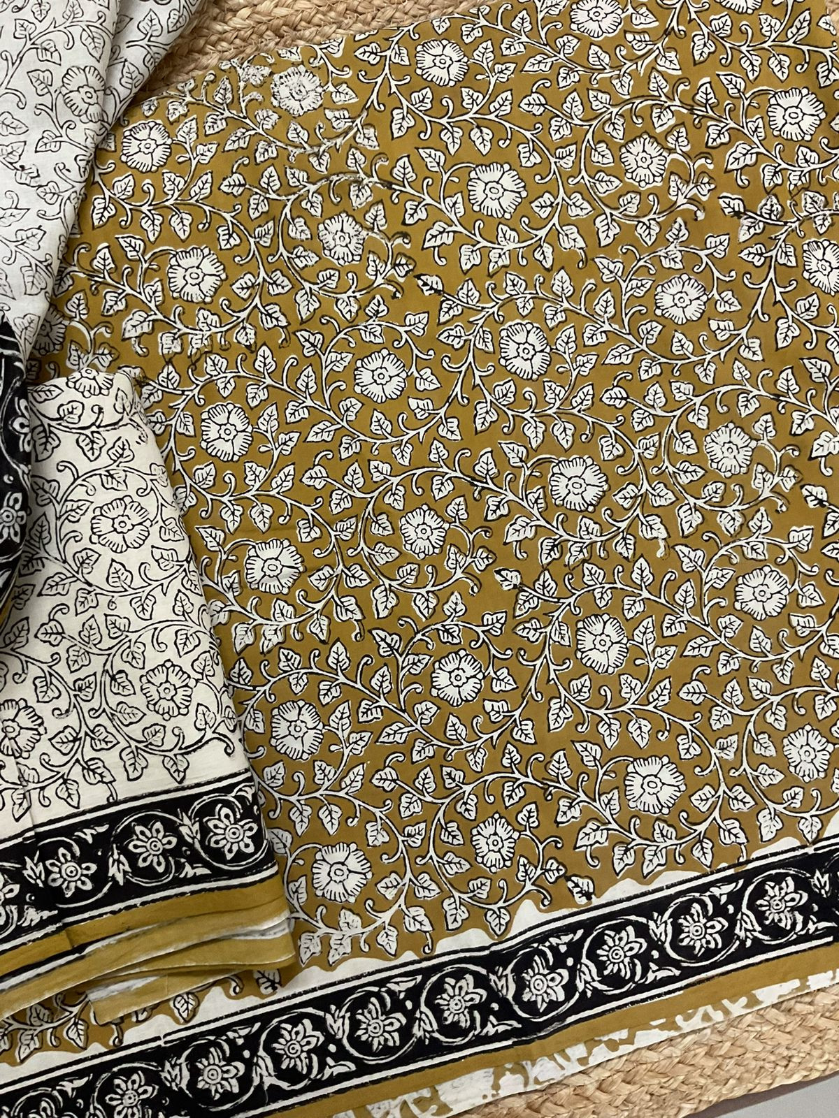Pure Mul Cotton Printed Suit - Yellow