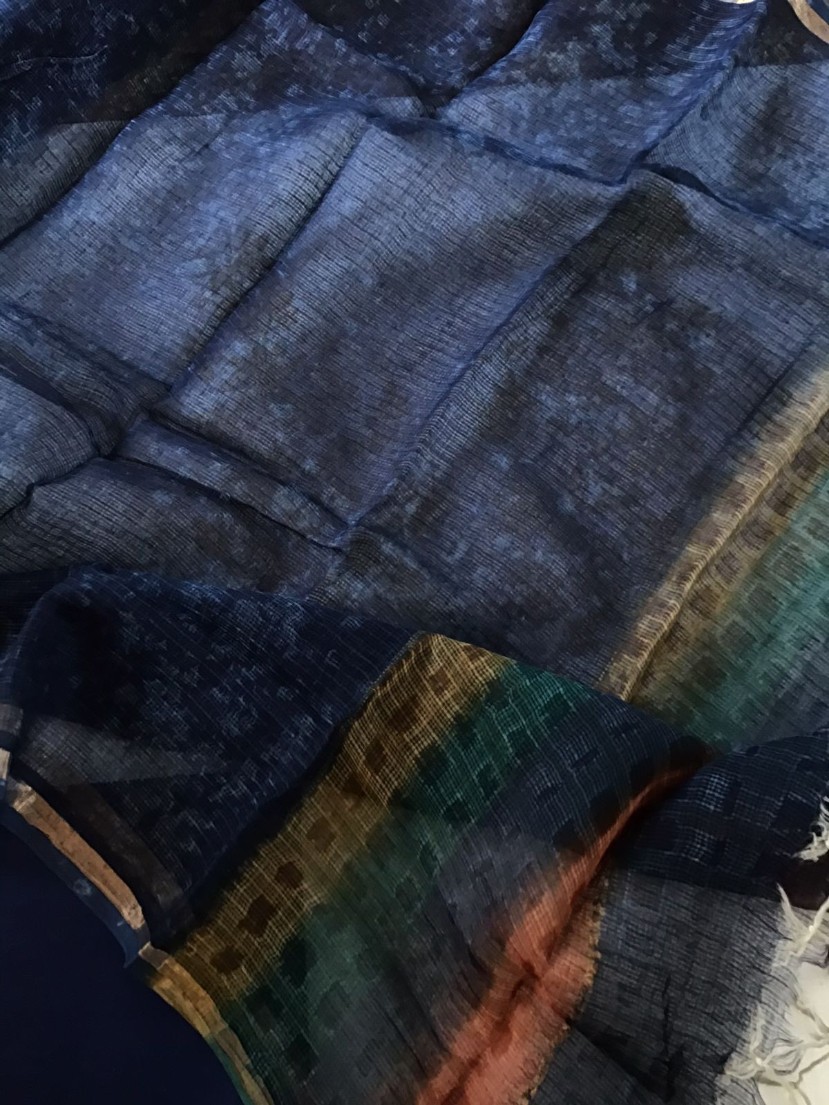 Pure Cotton Printed Embroidered Suit - Off White