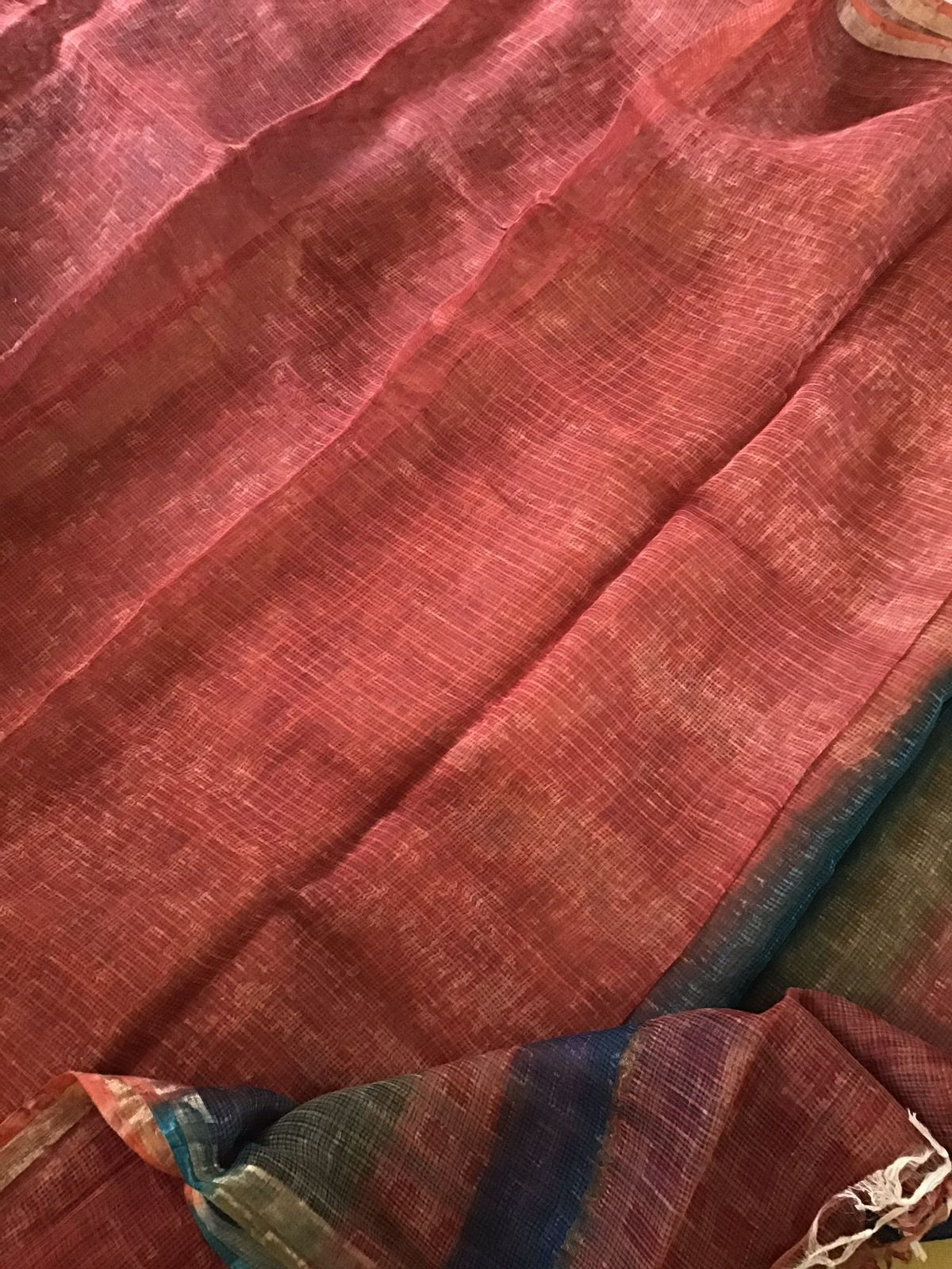 Pure Cotton Printed Embroidered Suit - Mustard