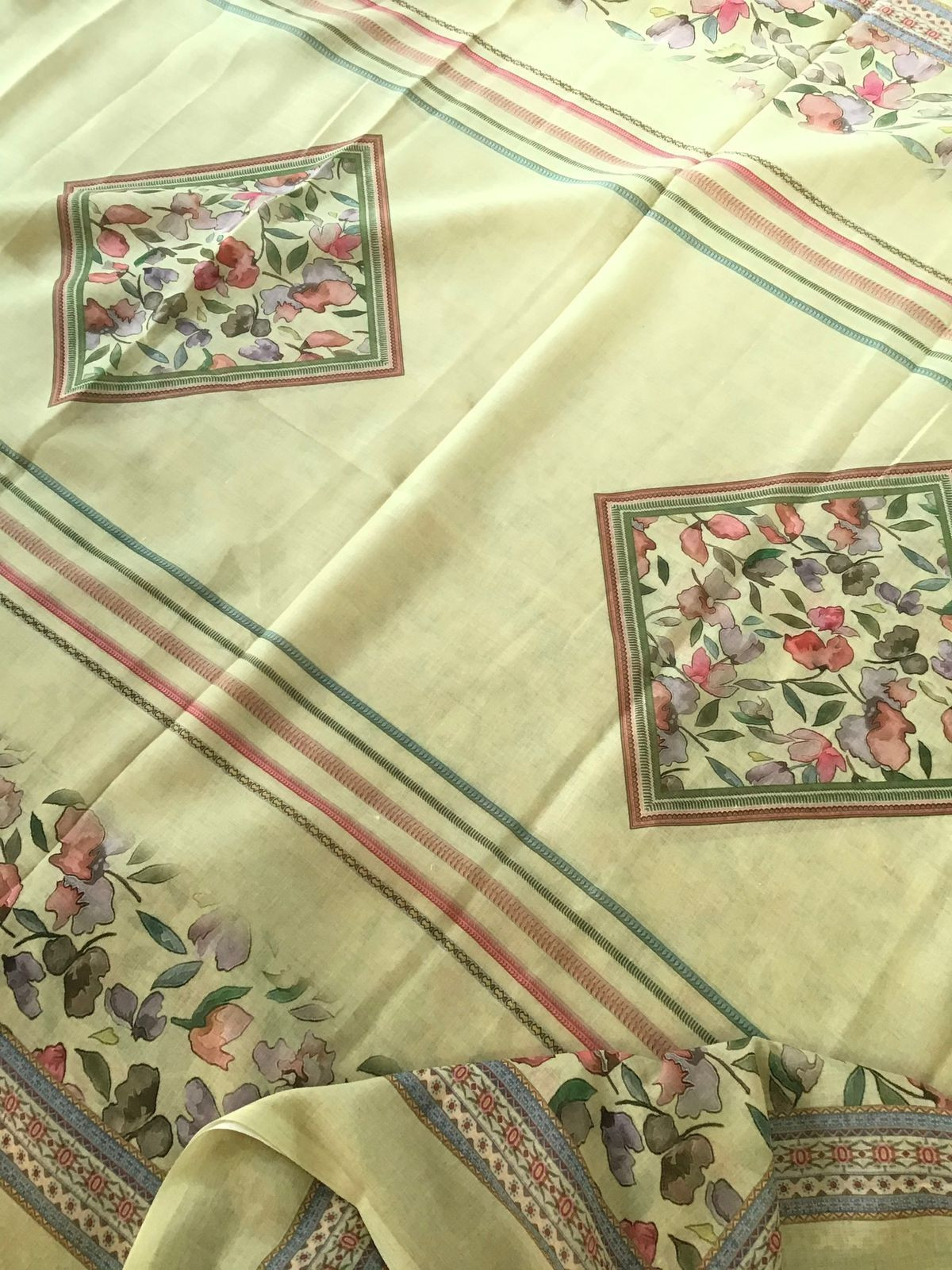 Pure Jaam Cotton Printed Suit - Mustard