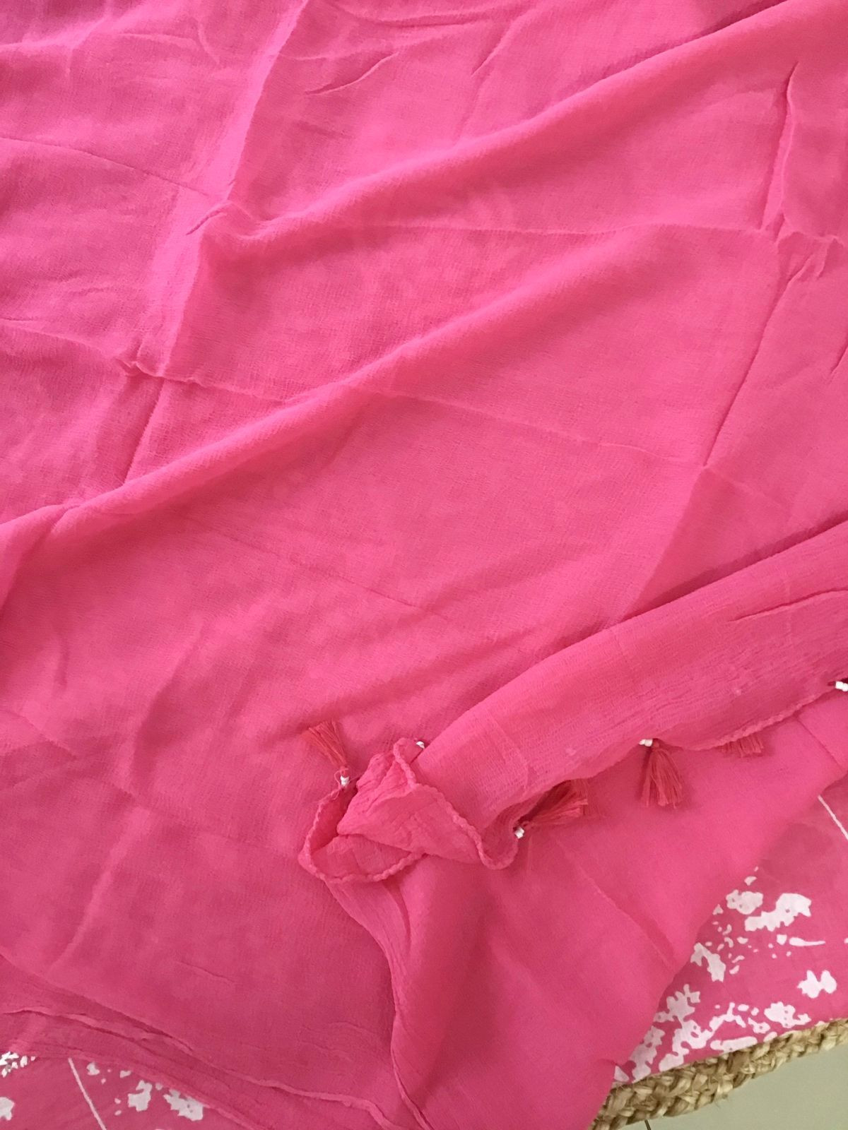 Pure Mul Cotton Printed Embroidered Suit - Pink