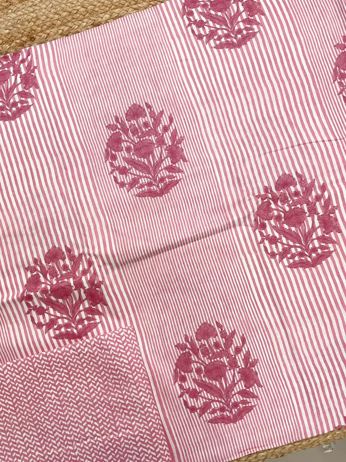 Pure Cotton Printed Suit - Pink
