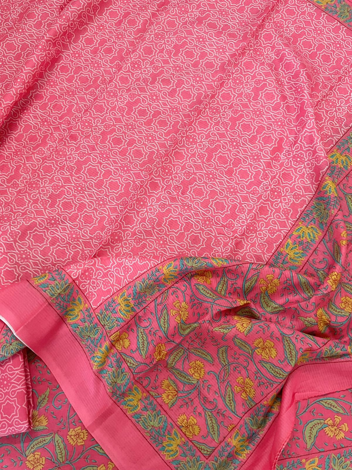 Pure Jaam Cotton Printed Suit - Pink