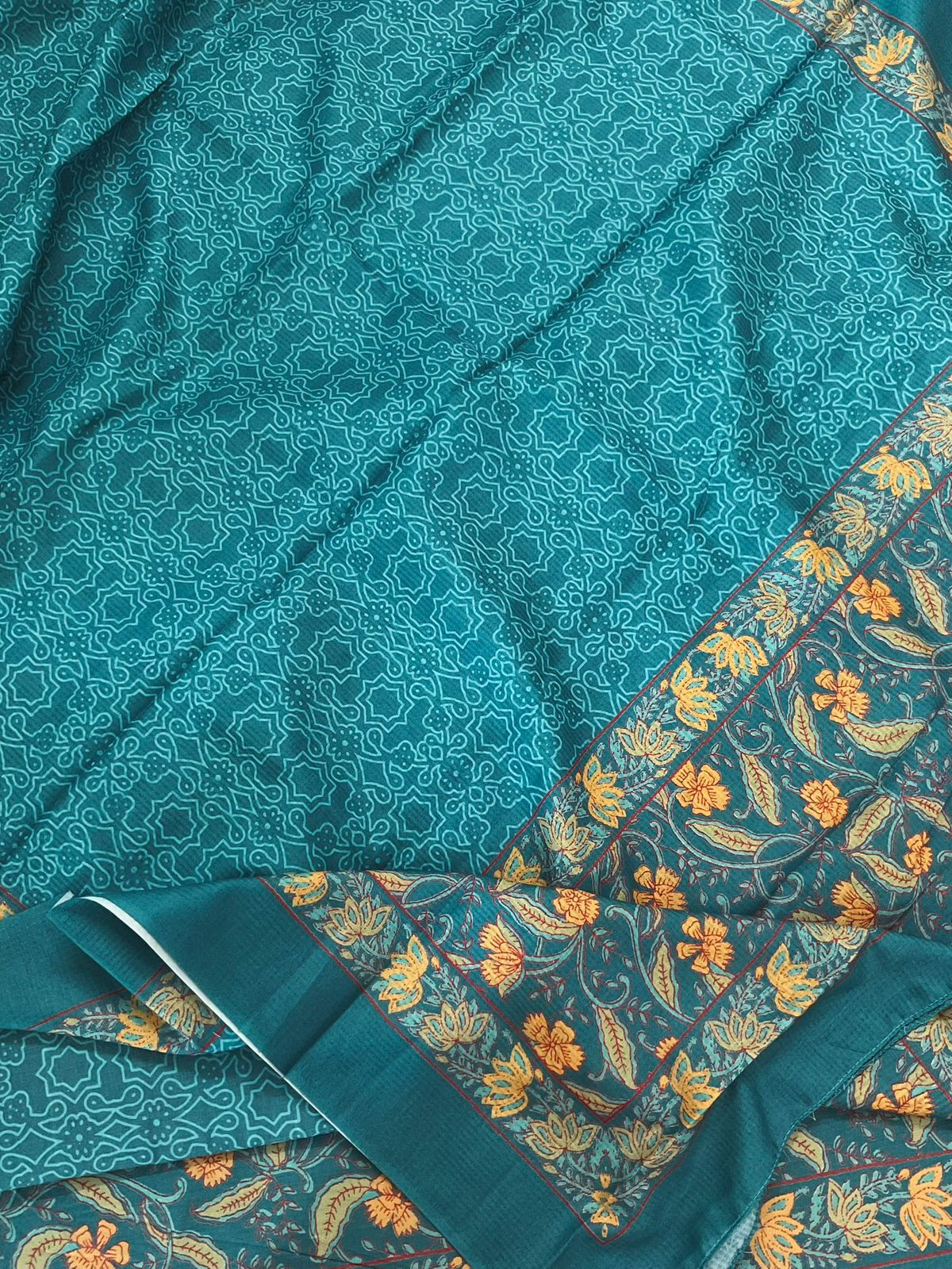 Pure Jaam Cotton Printed Suit - Blue