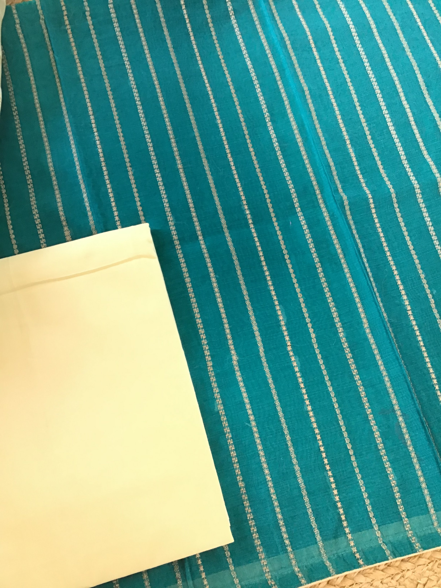 Pure Chanderi Embroidered Suit - Green