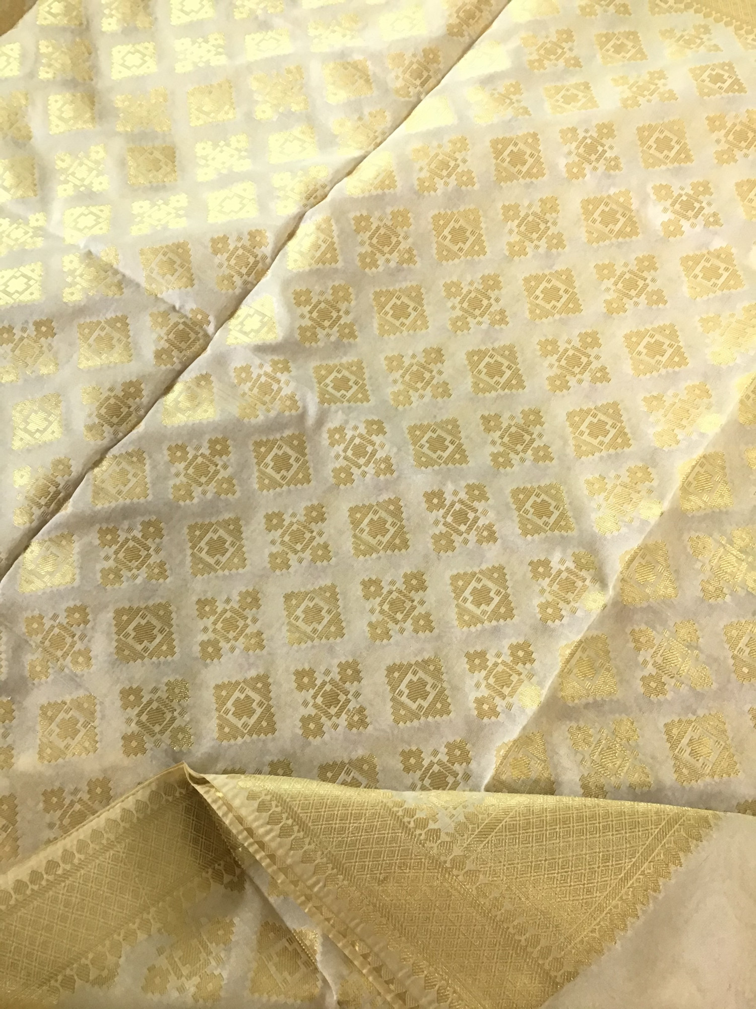 Pure Chanderi Embroidered Suit - Pink