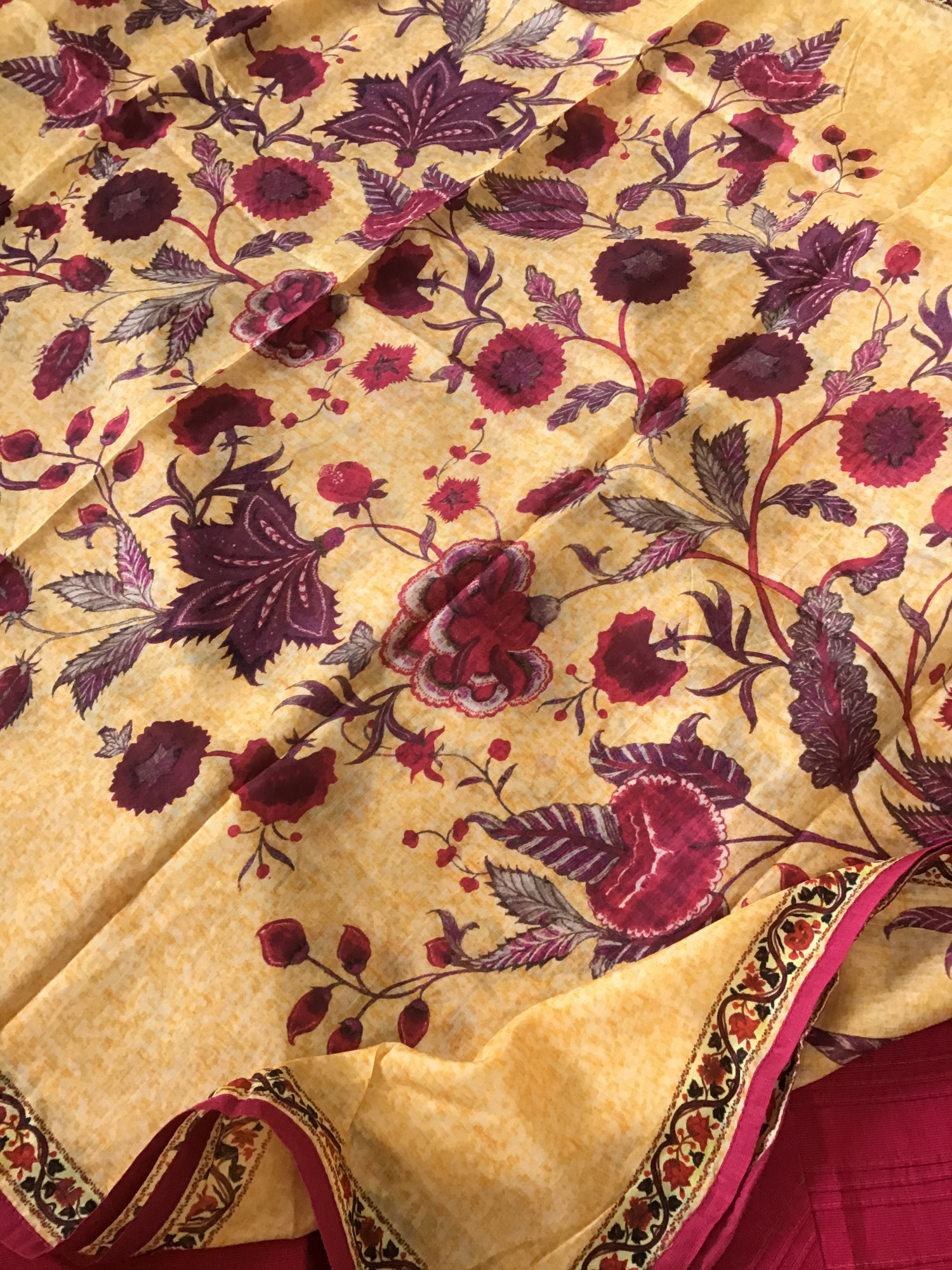 Pure Cotton Silk Embroidered Suit - Pink