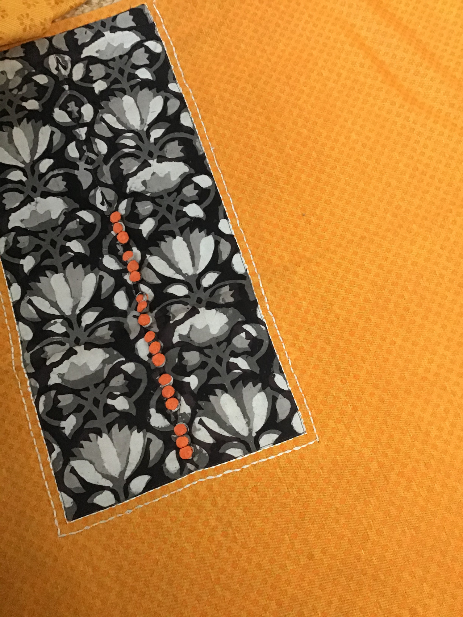 Pure Handloom Cotton Self Weaved Embroidered Suit - Yellow