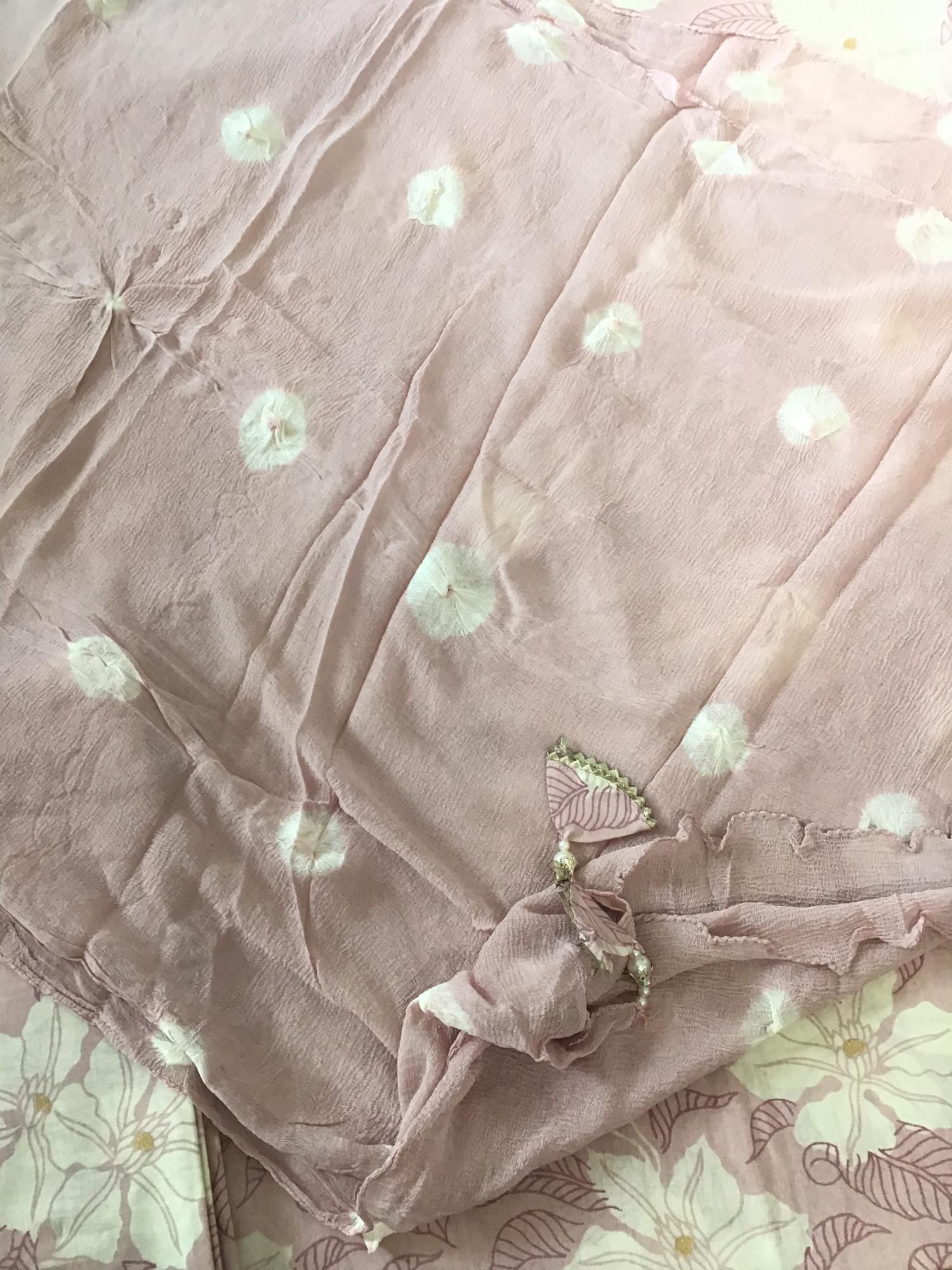 Pure Cotton Printed Embroidered Suit - Pink