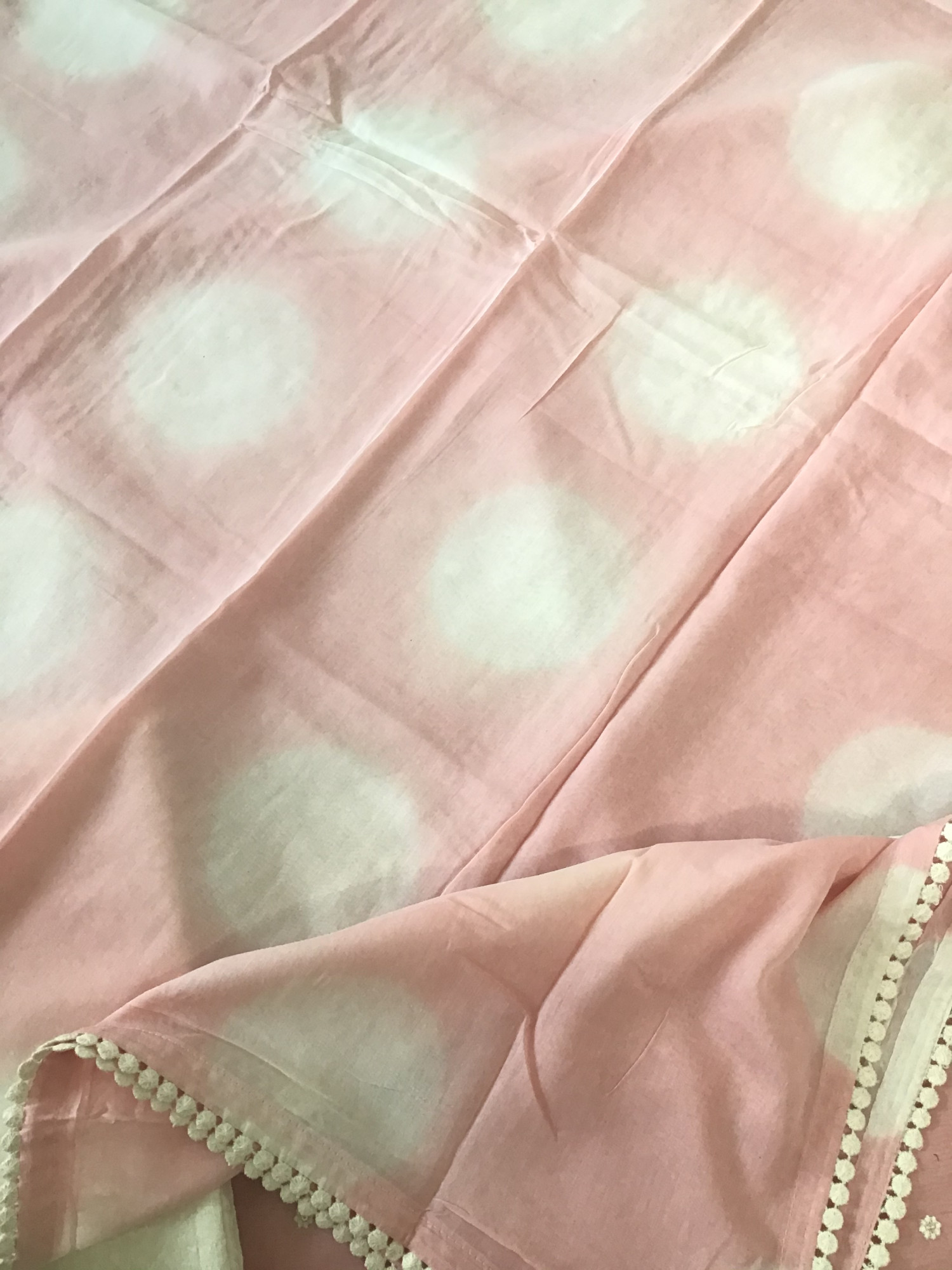 Soft Chanderi Embroidered Suit - Pink