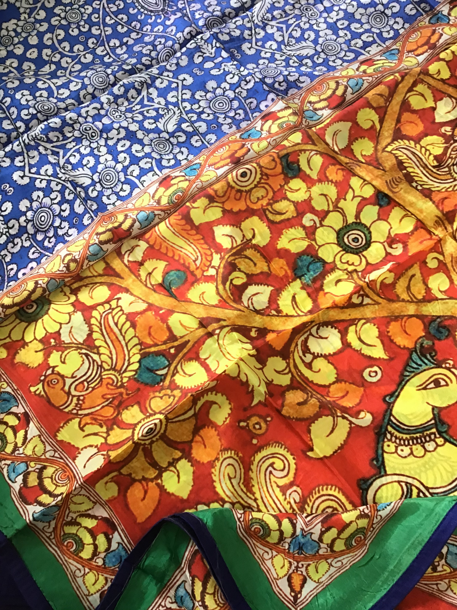 Pure Chanderi Embroidered Suit - Orange