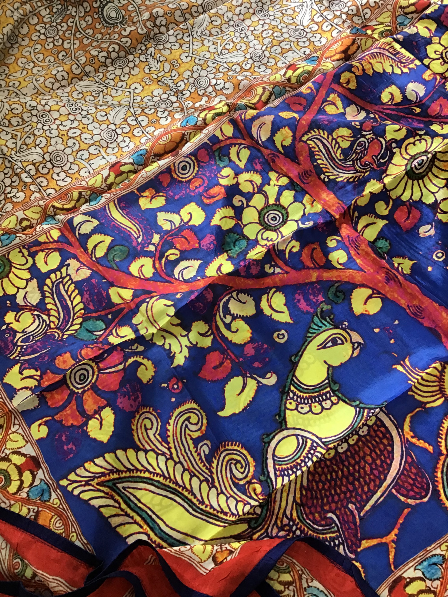 Pure Chanderi Embroidered Suit - Blue