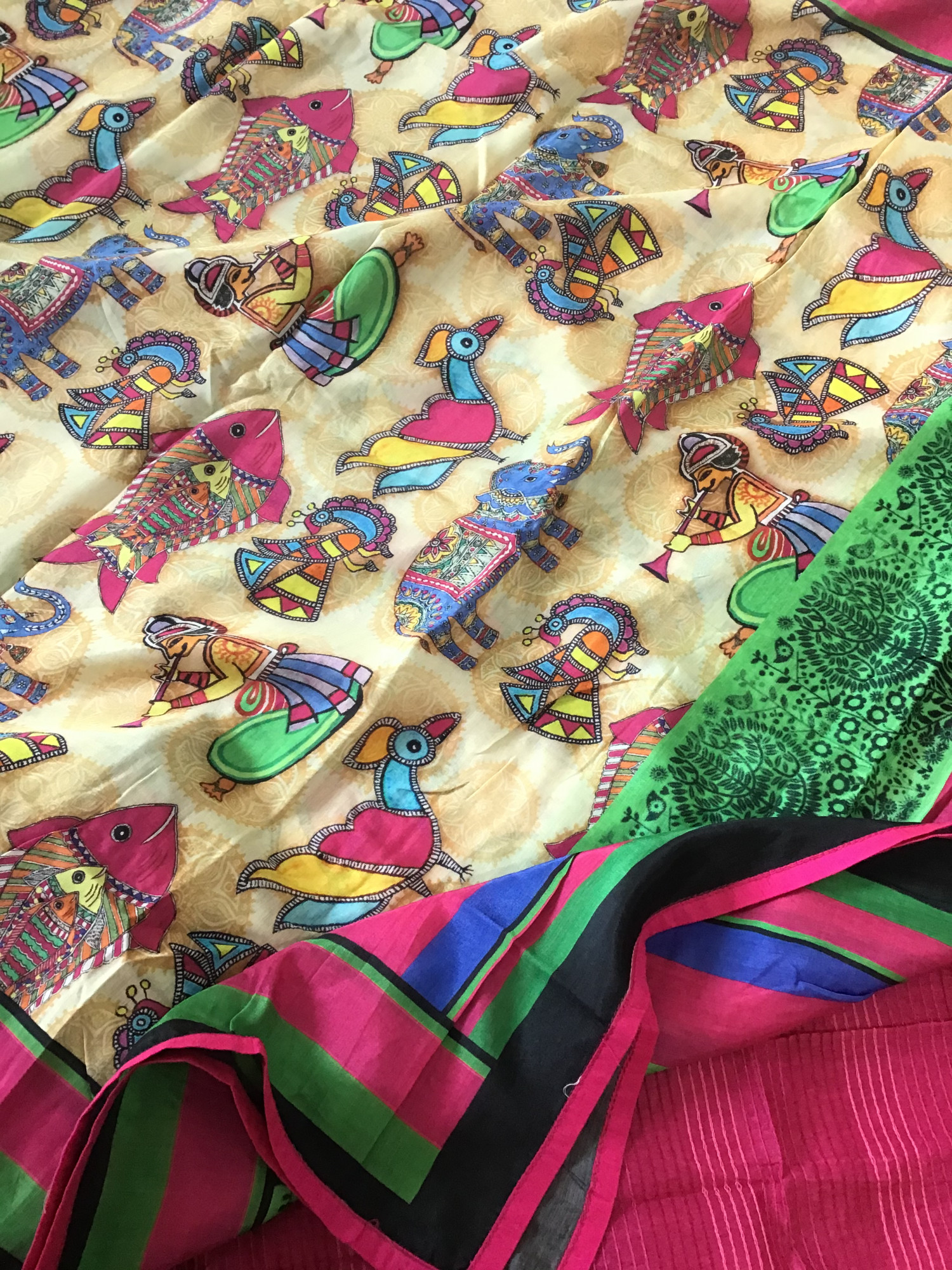 Pure Chanderi Embroidered Suit - Pink