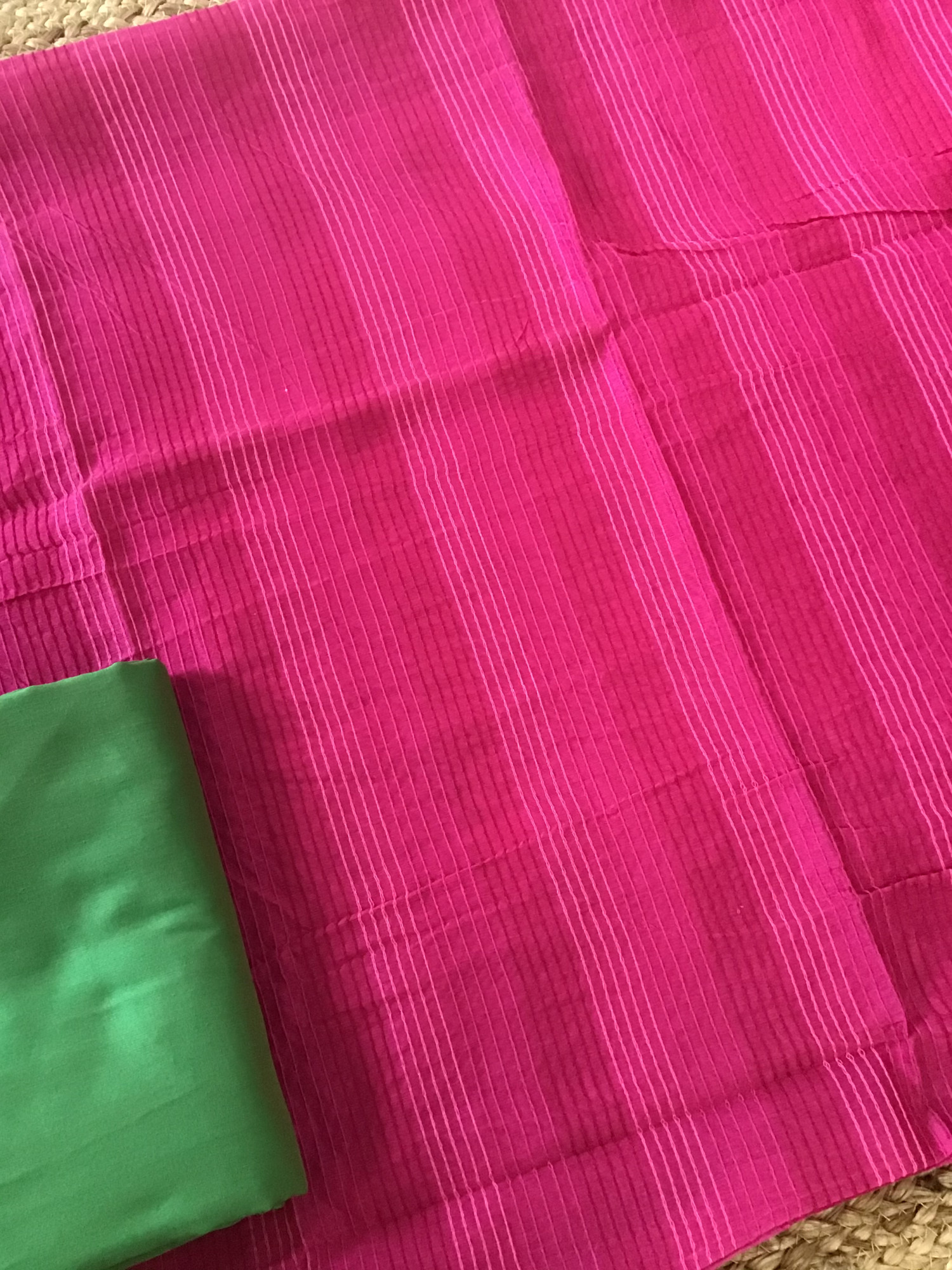 Pure Chanderi Embroidered Suit - Pink