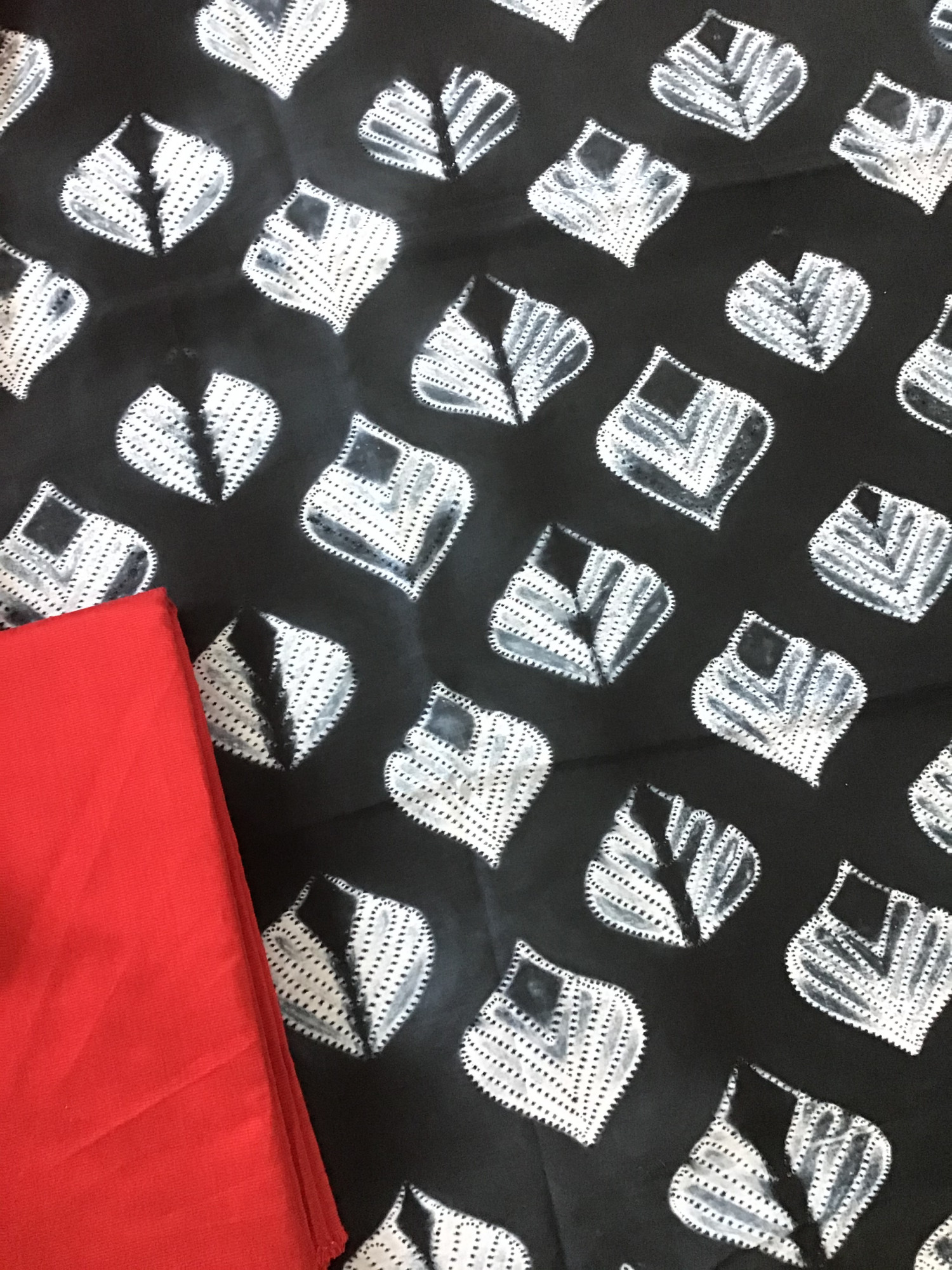 Pure Fine Muslin Shibori Printed Suit - Black