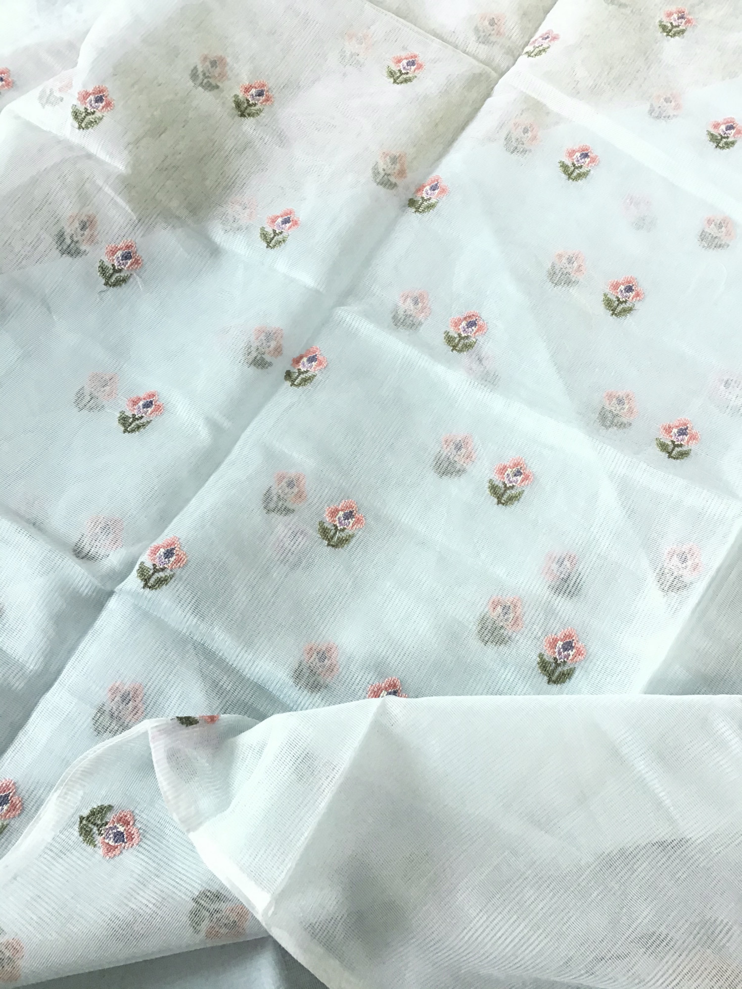 Soft Supernet Embroidered Suit - Grey