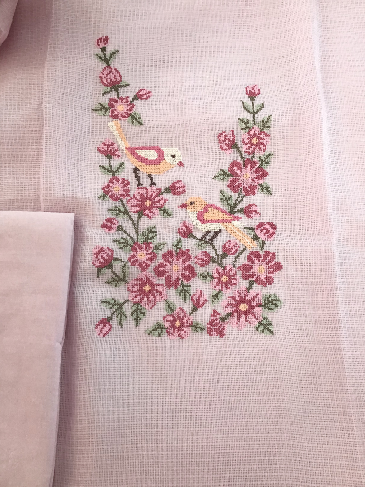 Soft Kota SilkEmbroidered Suit - Pink