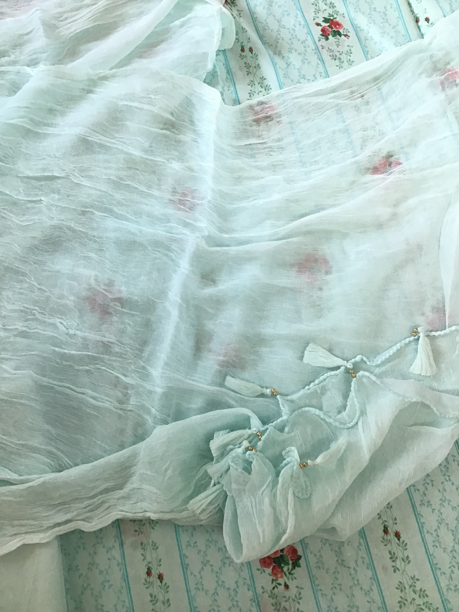 Pure Muslin Printed Suit - Blue