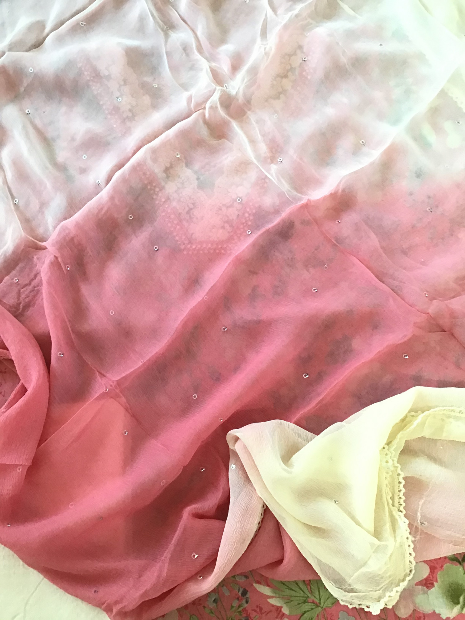 Pure Cotton Printed Embroidered Suit - Pink