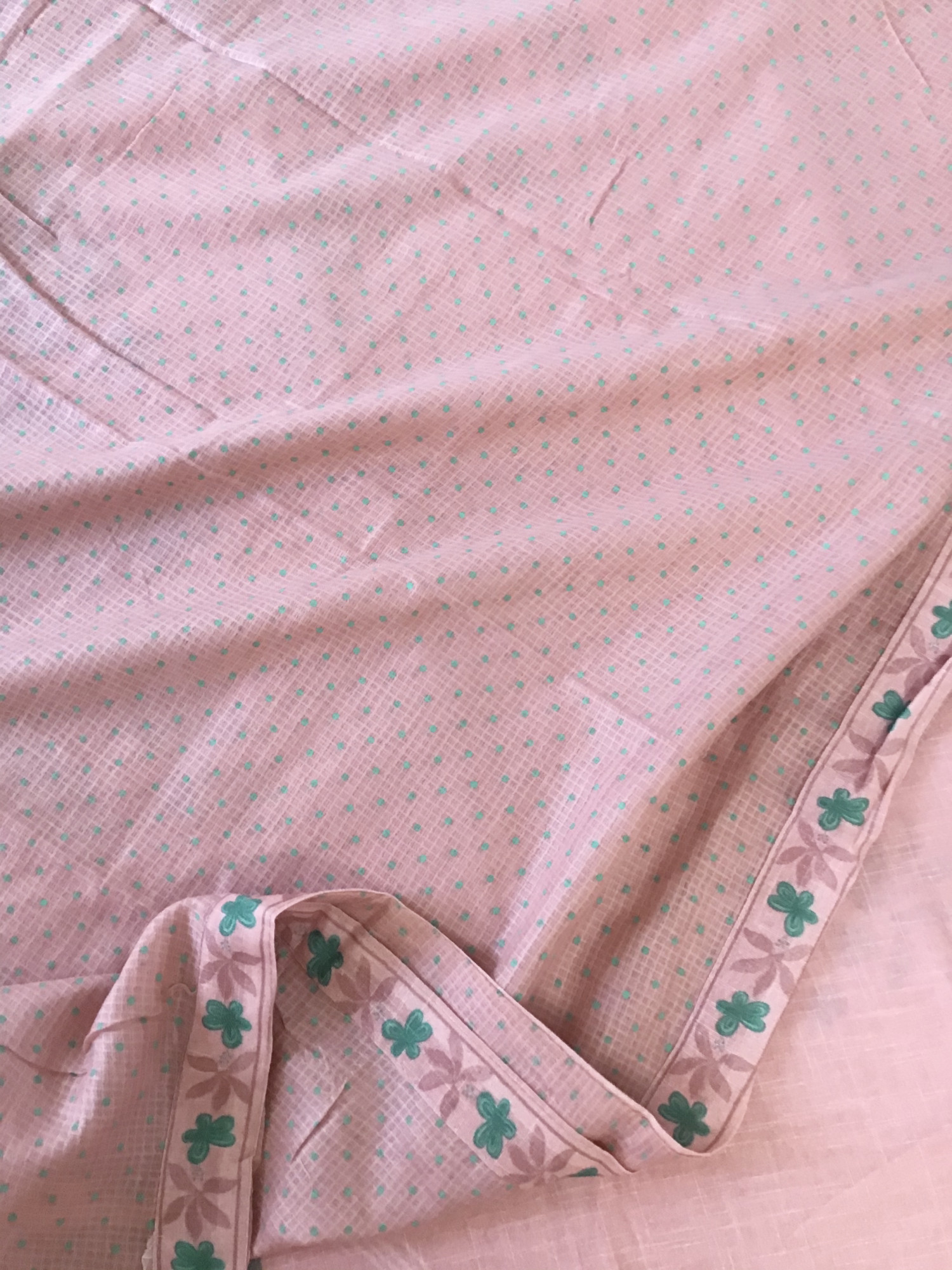 Soft Slub Cotton Printed Embroidered Suit - Pink