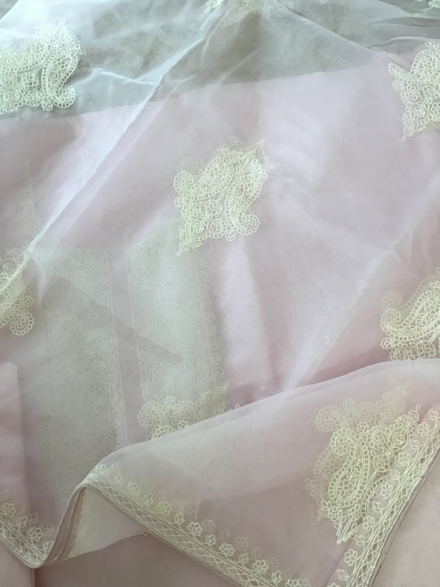 Pure Chanderi Embroidered Suit - Pink