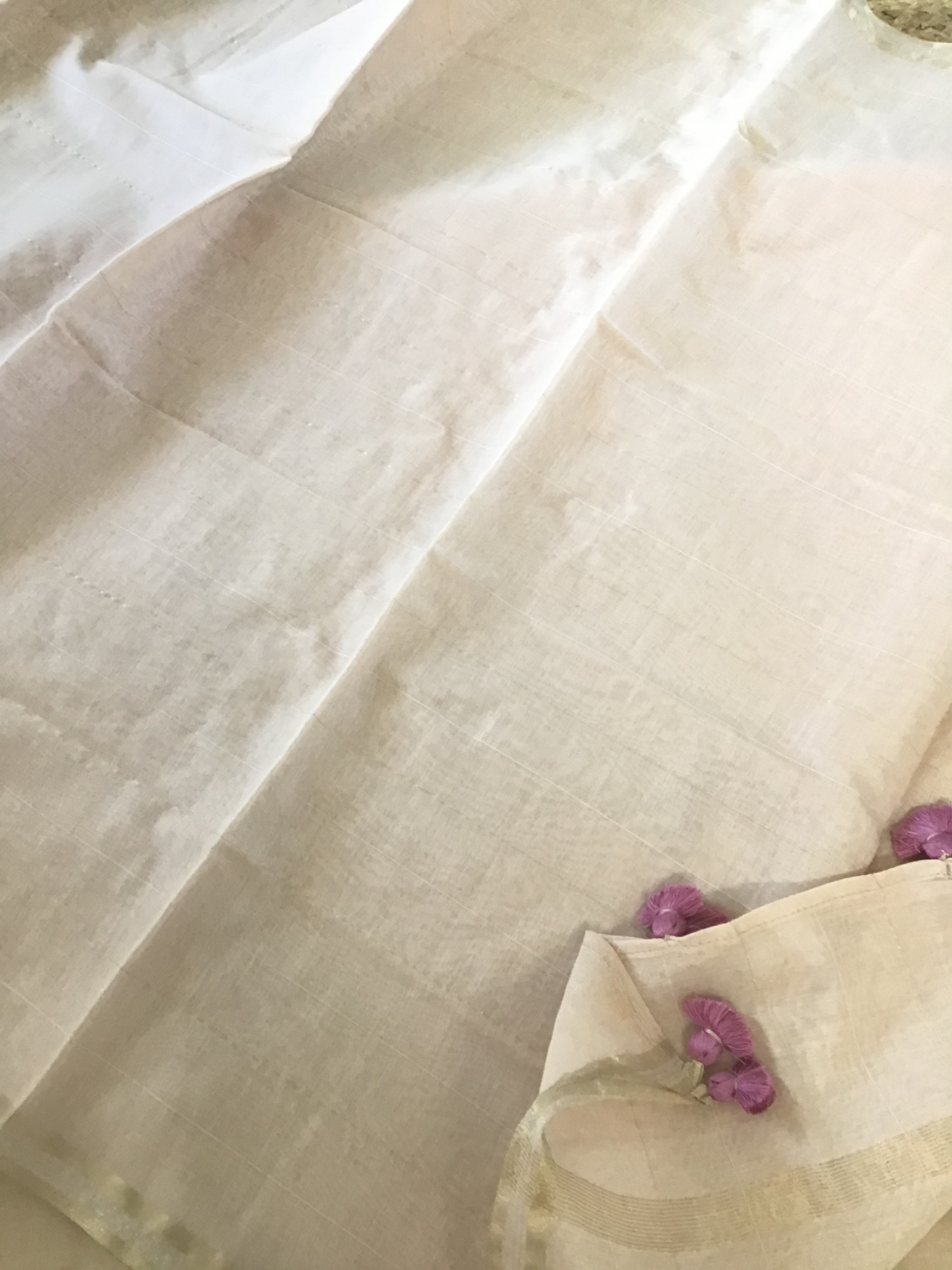 Pure Chanderi Embroidered Suit - Pink