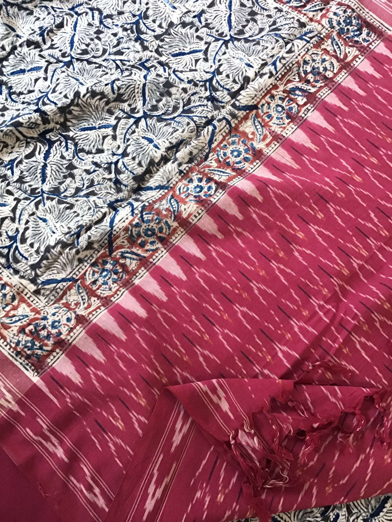 Pure Cotton Printed Embroidered Suit -Black