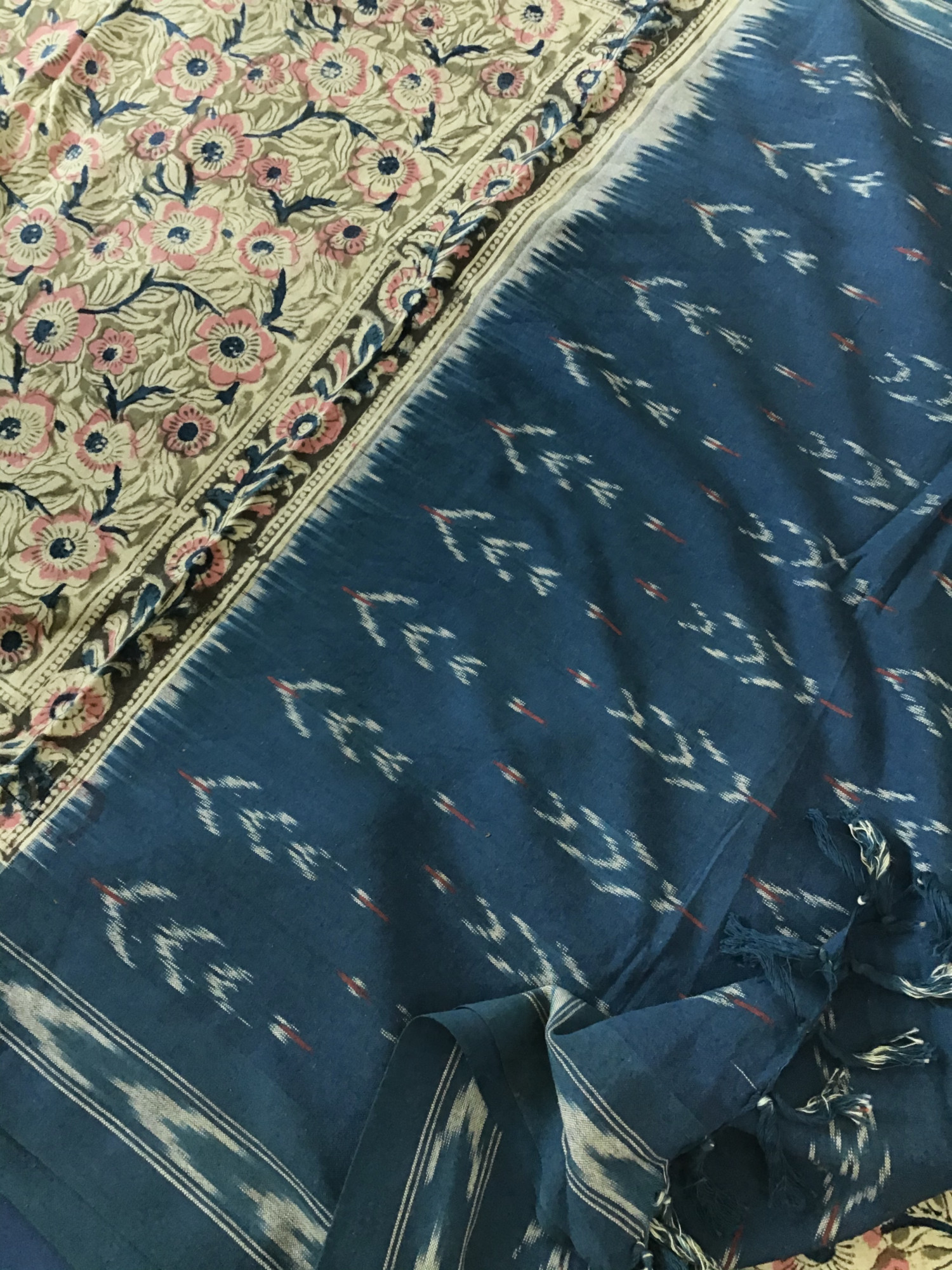 Pure Cotton Printed Embroidered Suit -Green