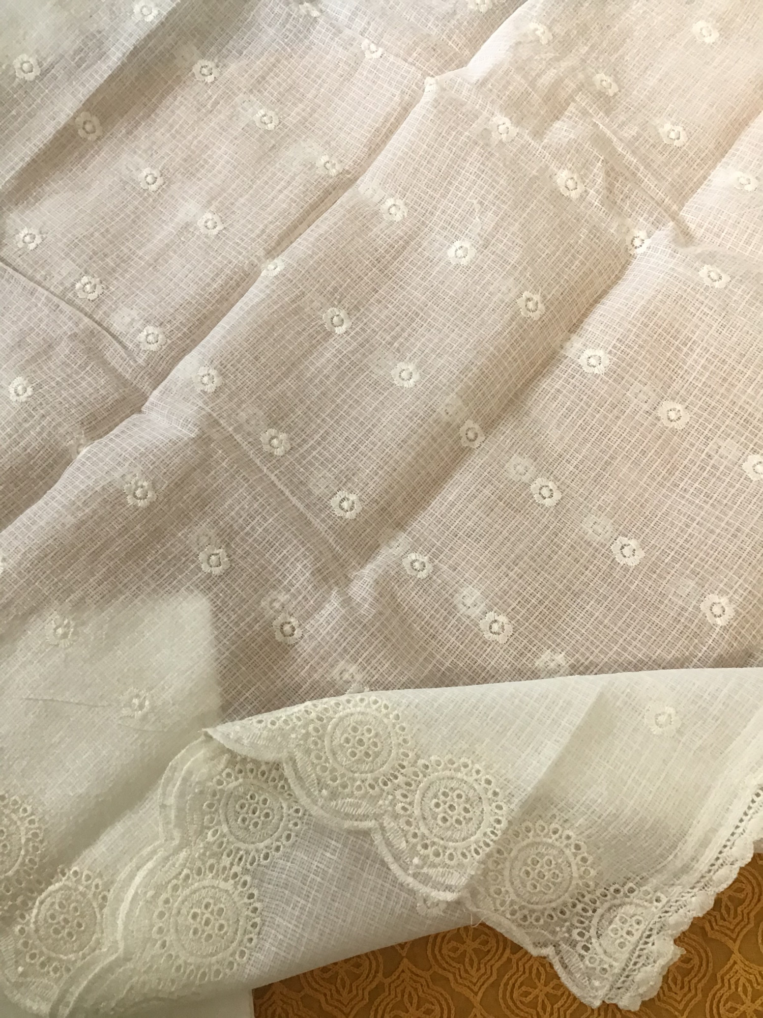 Soft Slub Chanderi Embroidered Suit - Yellow