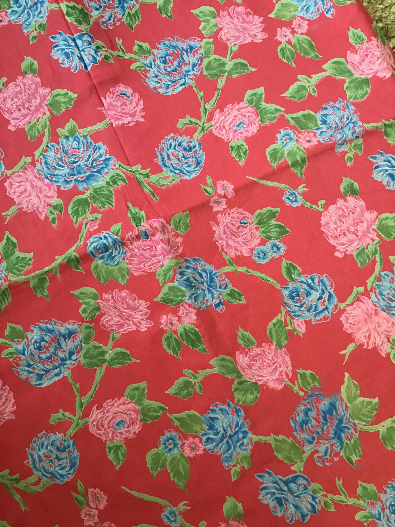 Pure Jaam Cotton Printed Suit - Red