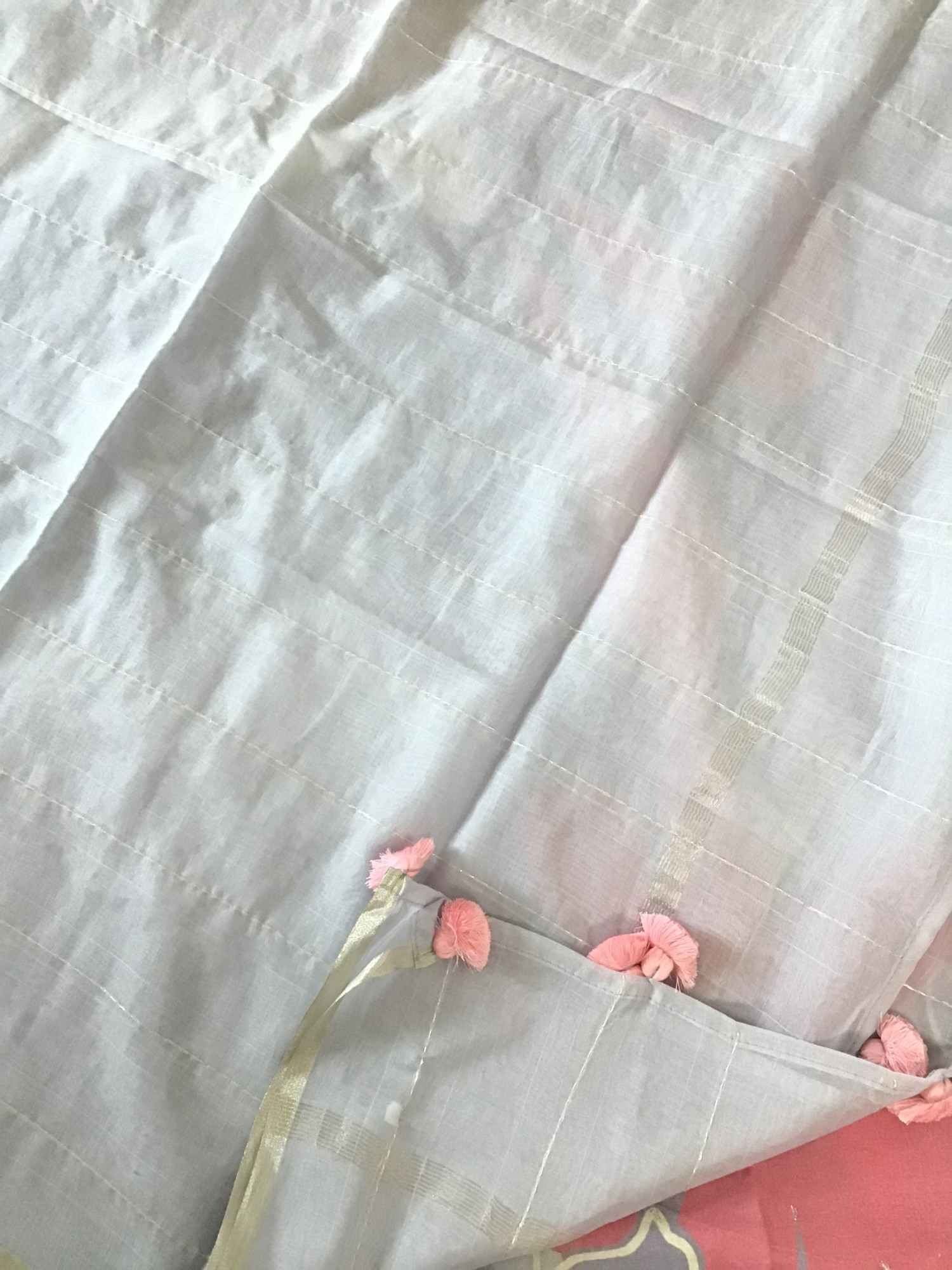 Pure Chanderi Embroidered Suit - Purple