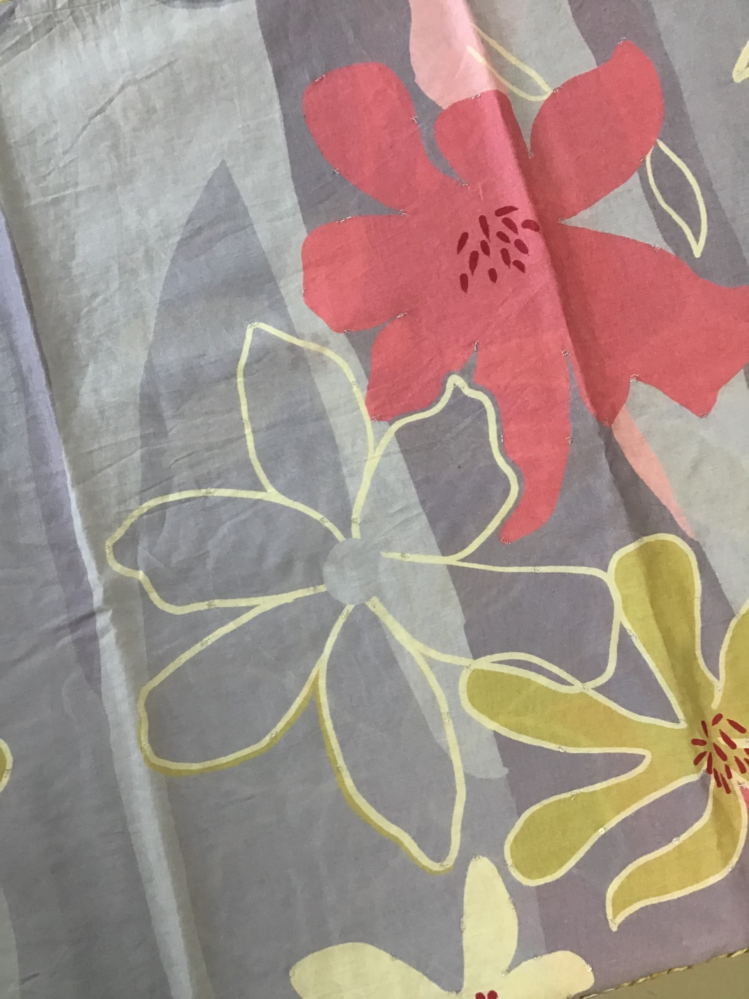 Pure Chanderi Embroidered Suit - Purple