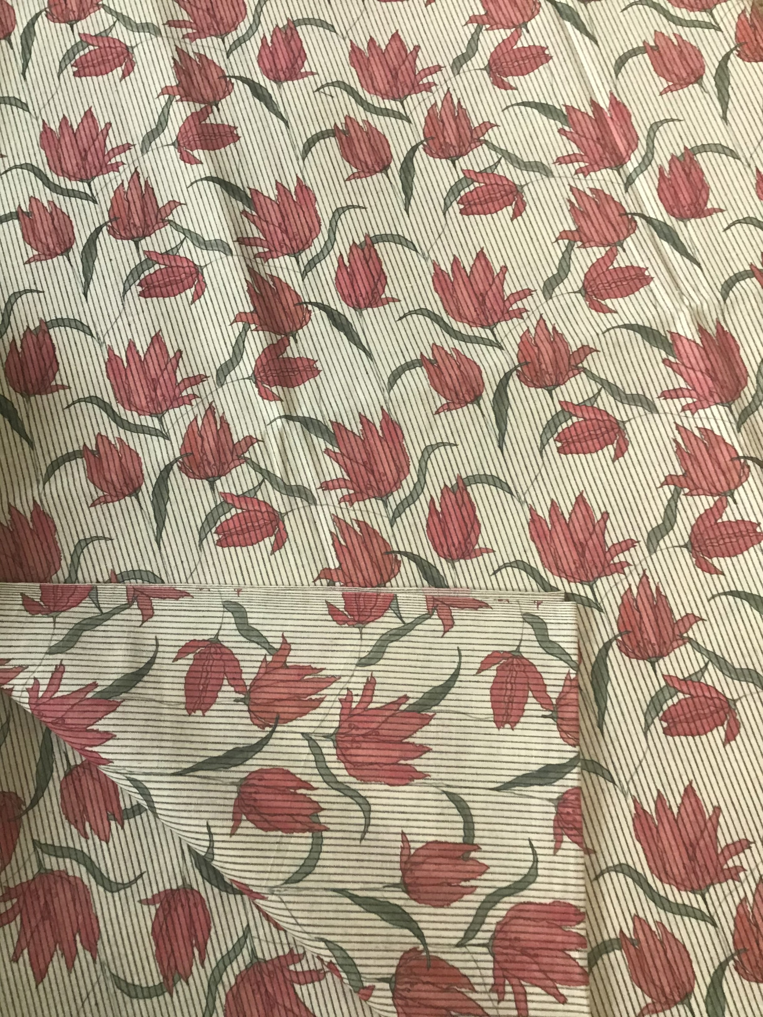 Pure Cotton Printed Self Weaved Suit - Beige