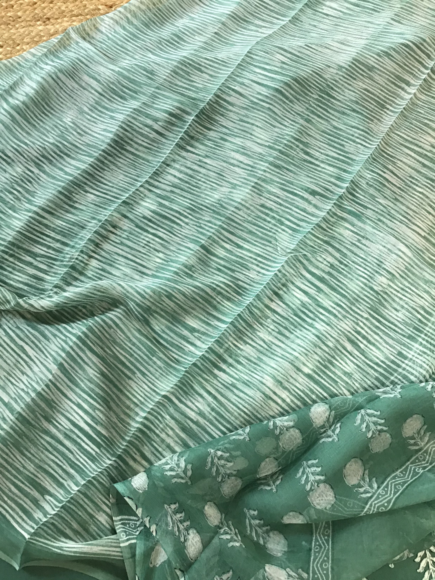 Pure Fine Modal Cotton Printed Suit - Green