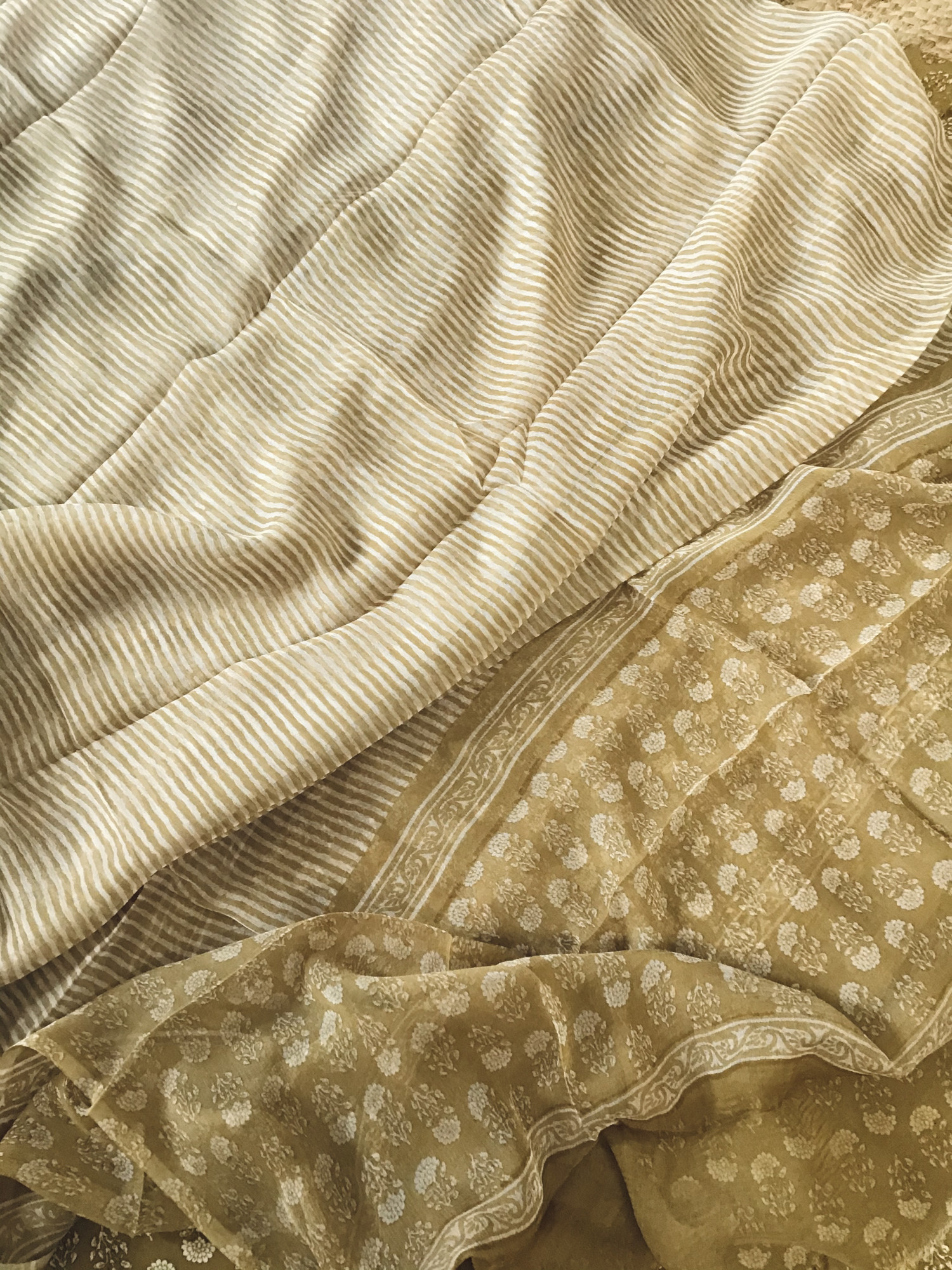 Pure Fine Modal Cotton Printed Suit - Yellow