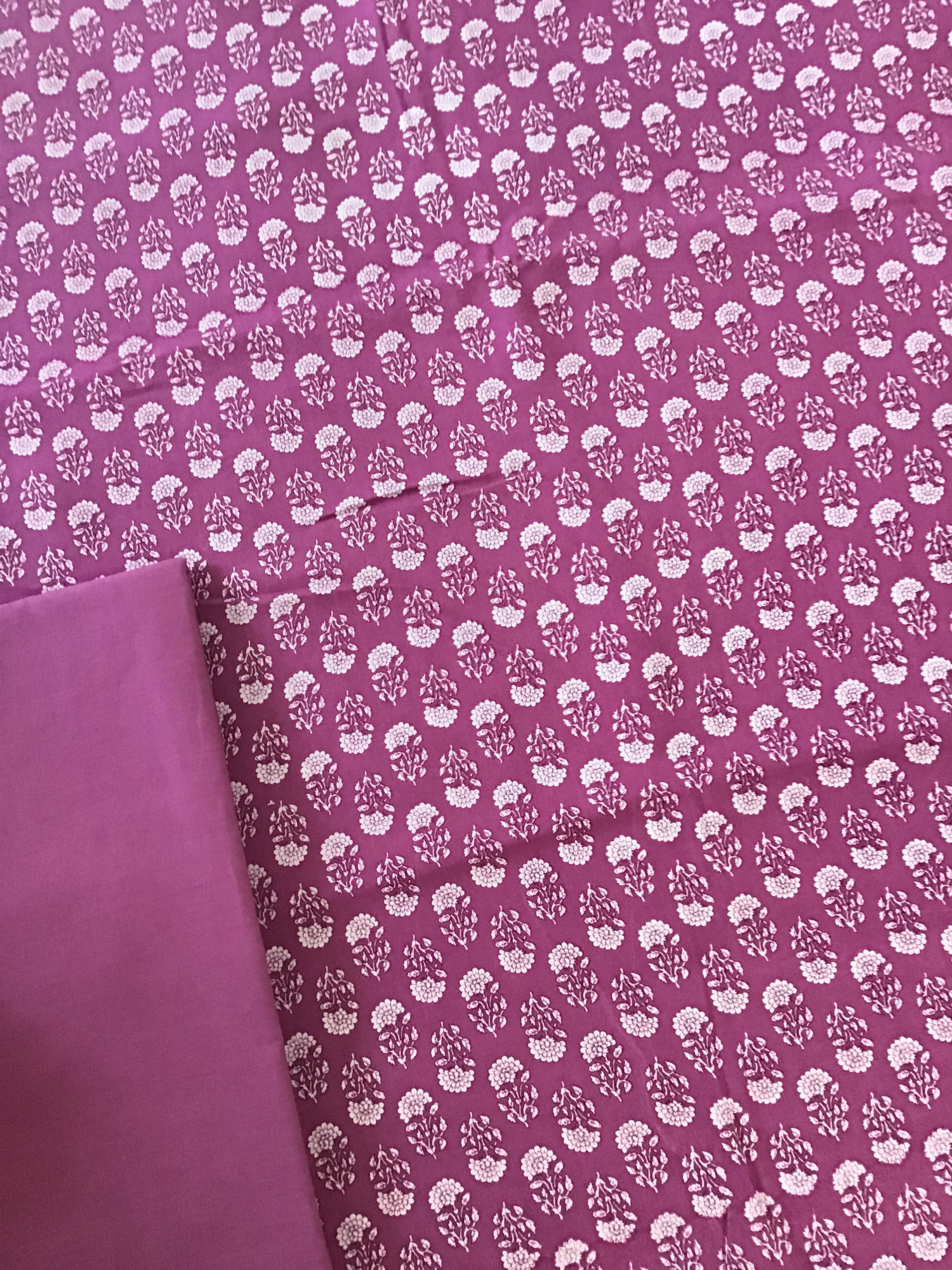 Pure Fine Modal Cotton Printed Suit - Magenta