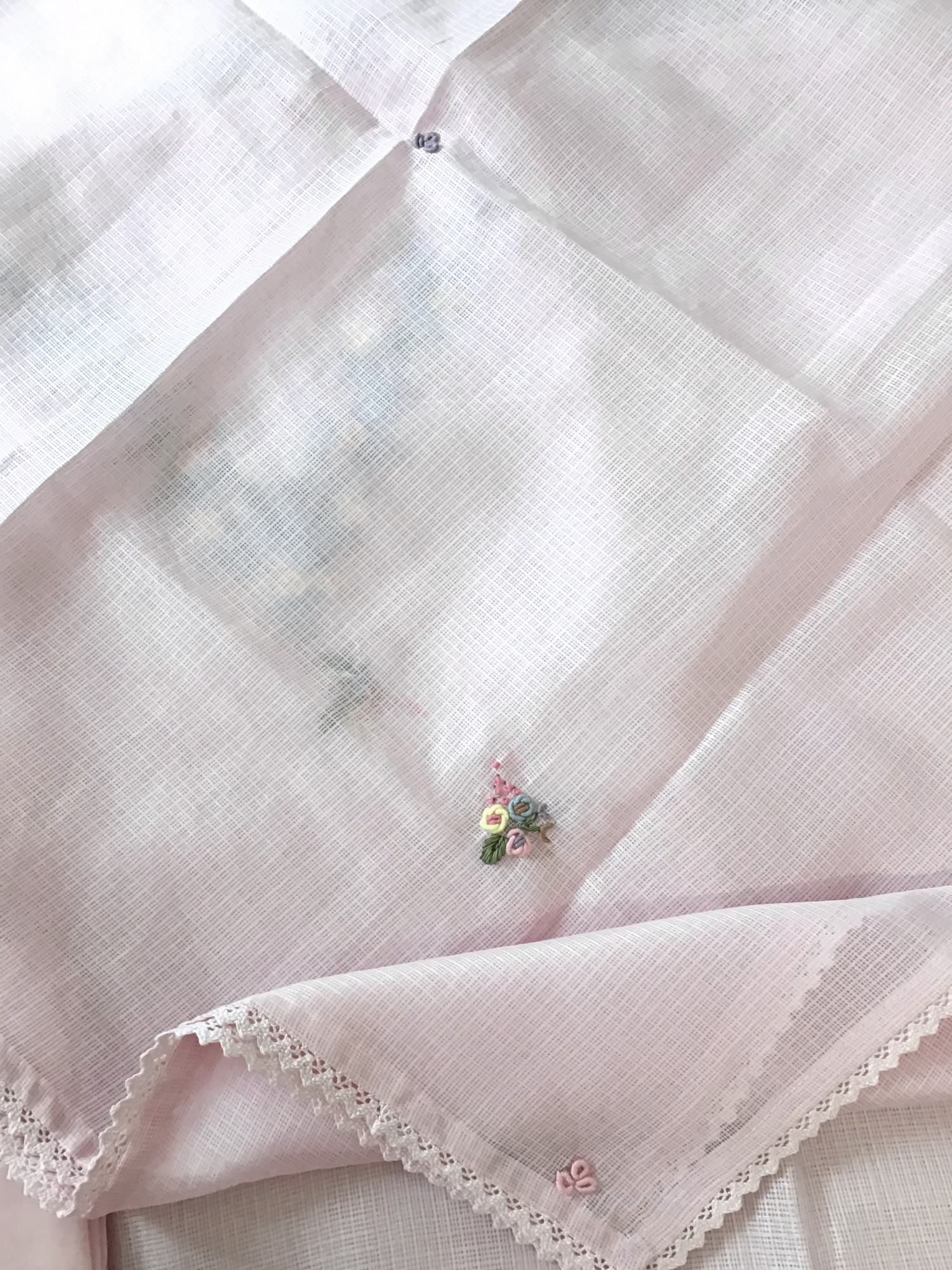 Soft Kota Silk Embroidered Suit - Pink