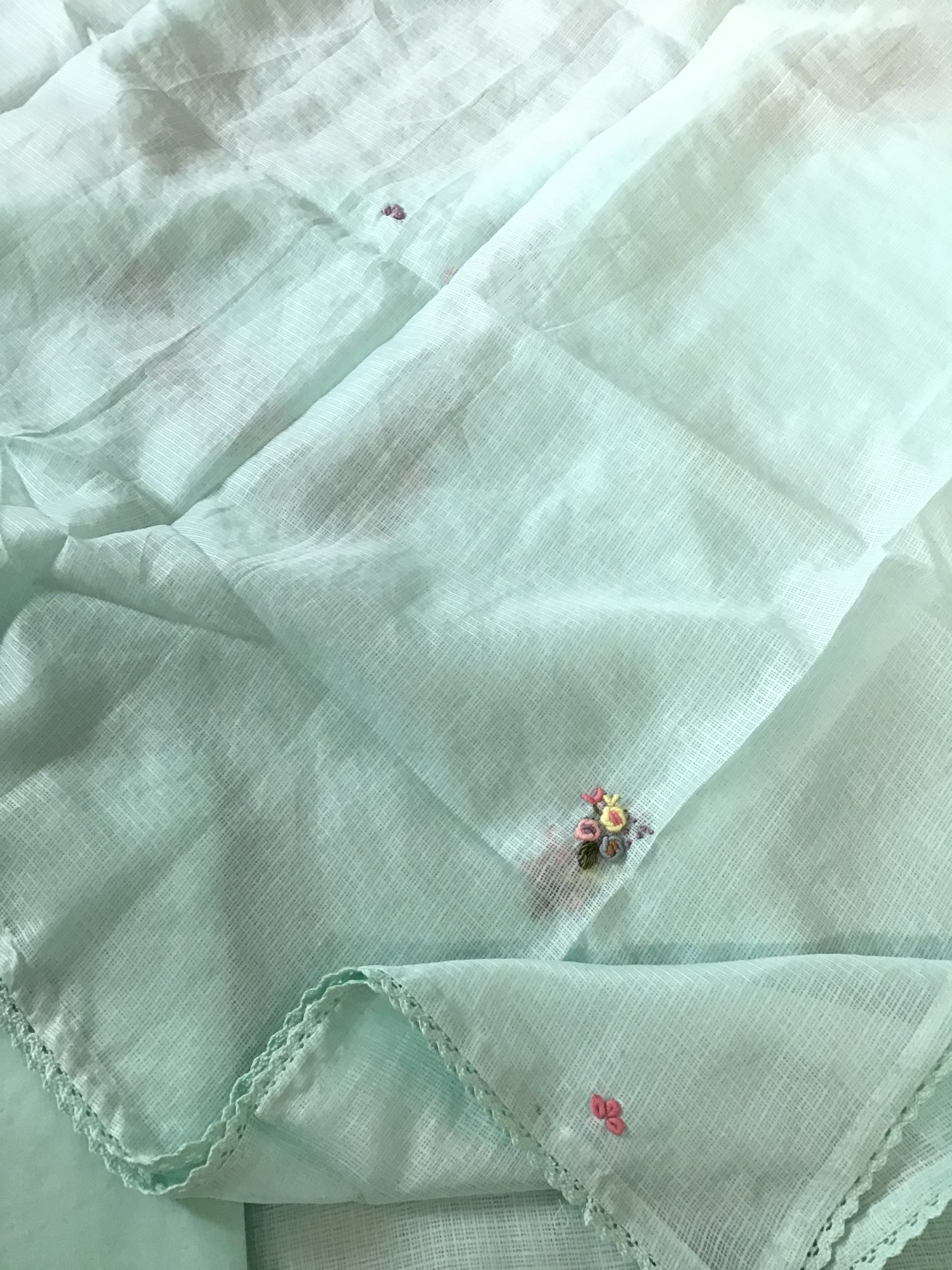 Soft Kota Silk Embroidered Suit - Blue