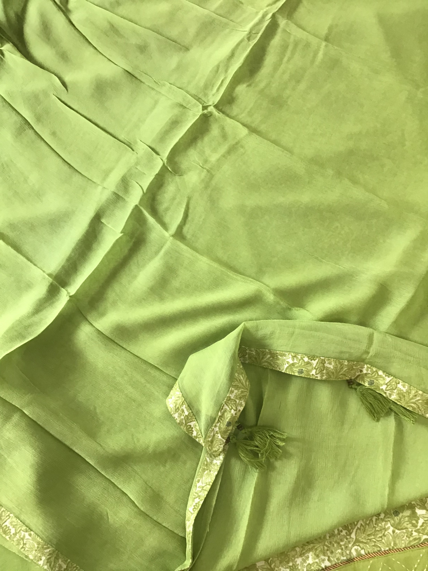 Soft Muslin Printed Suit - Green