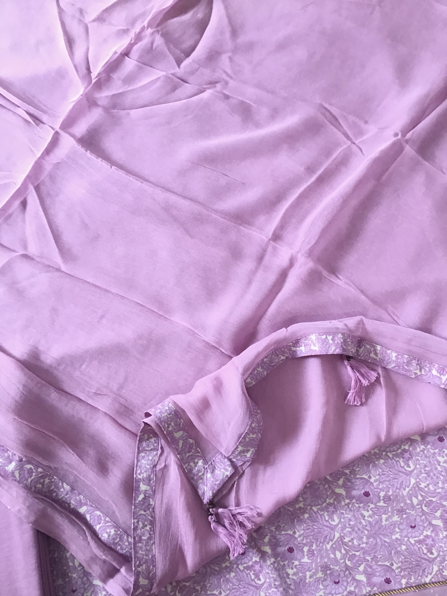 Soft Muslin Printed Suit - Purple