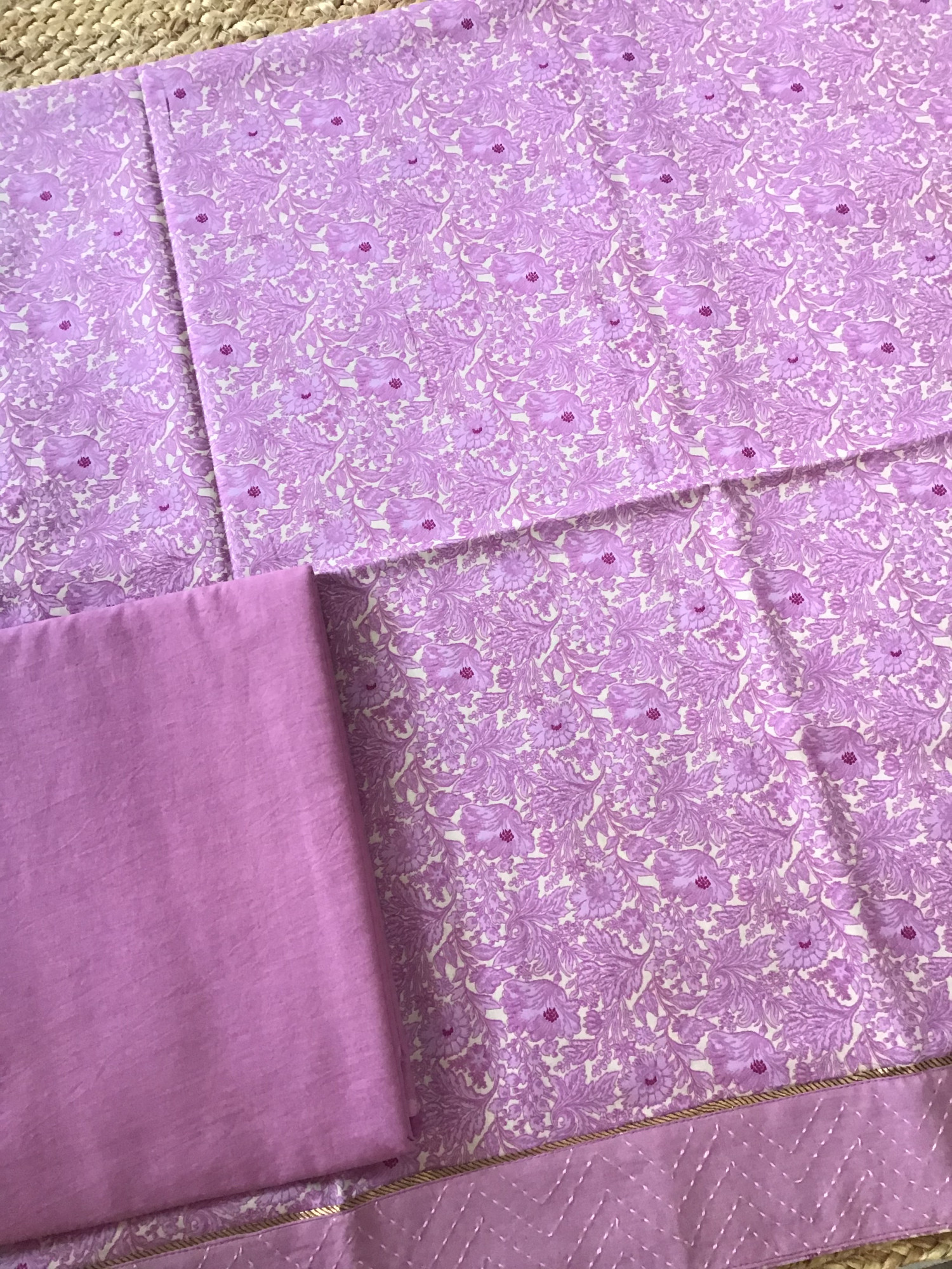 Soft Muslin Printed Suit - Purple