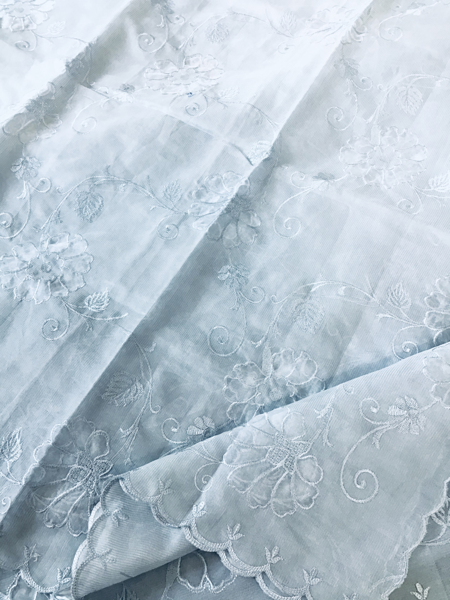 Soft Supernet Embroidered Suit - Grey