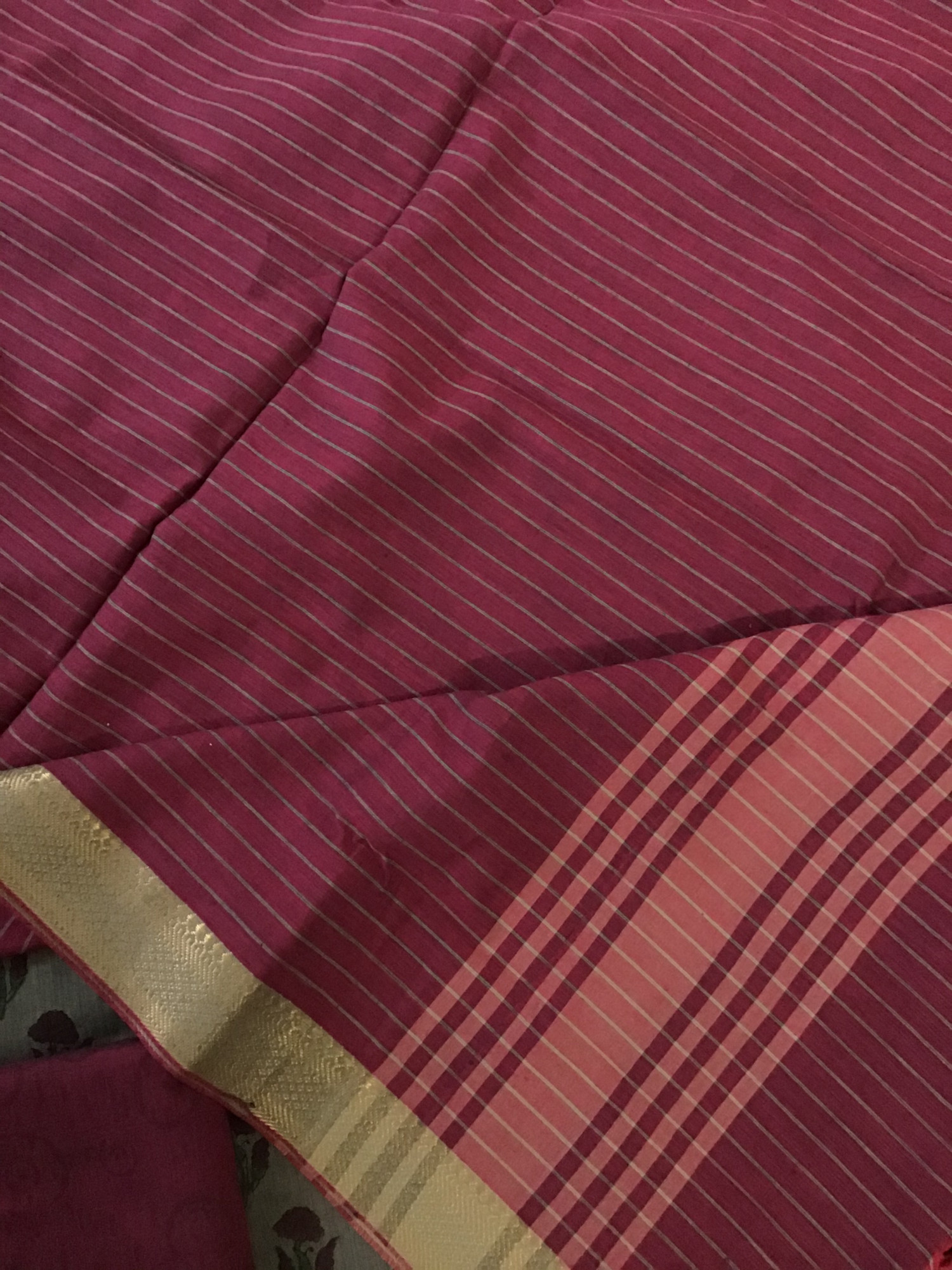 Pure Mangalgiri Cotton Printed Suit - Brown