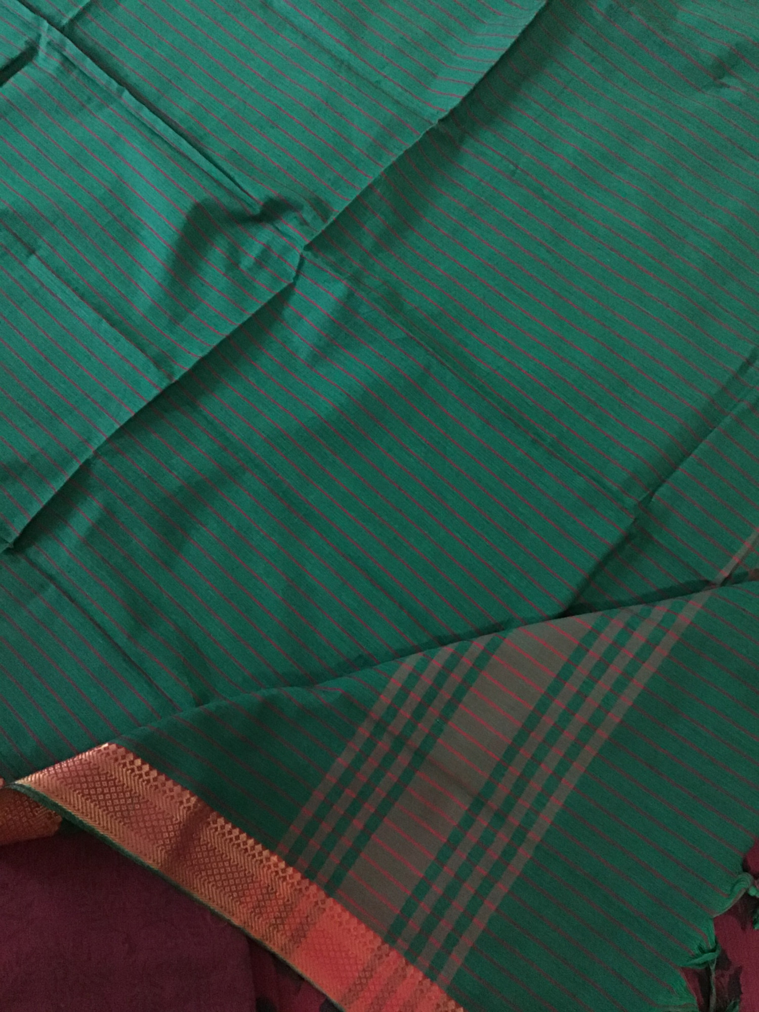 Pure Mangalgiri Cotton Printed Suit - Maroon