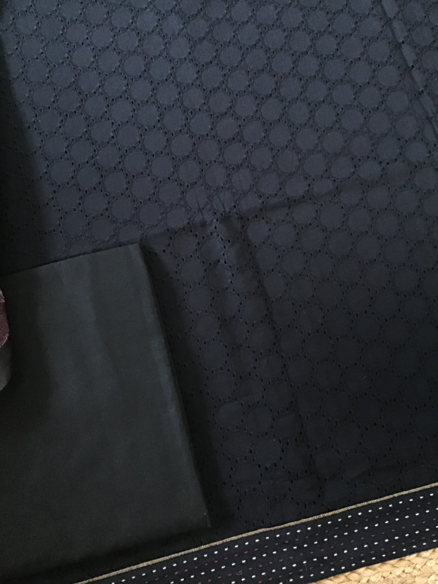 Pure Cotton Printed Embroidered Suit - Black